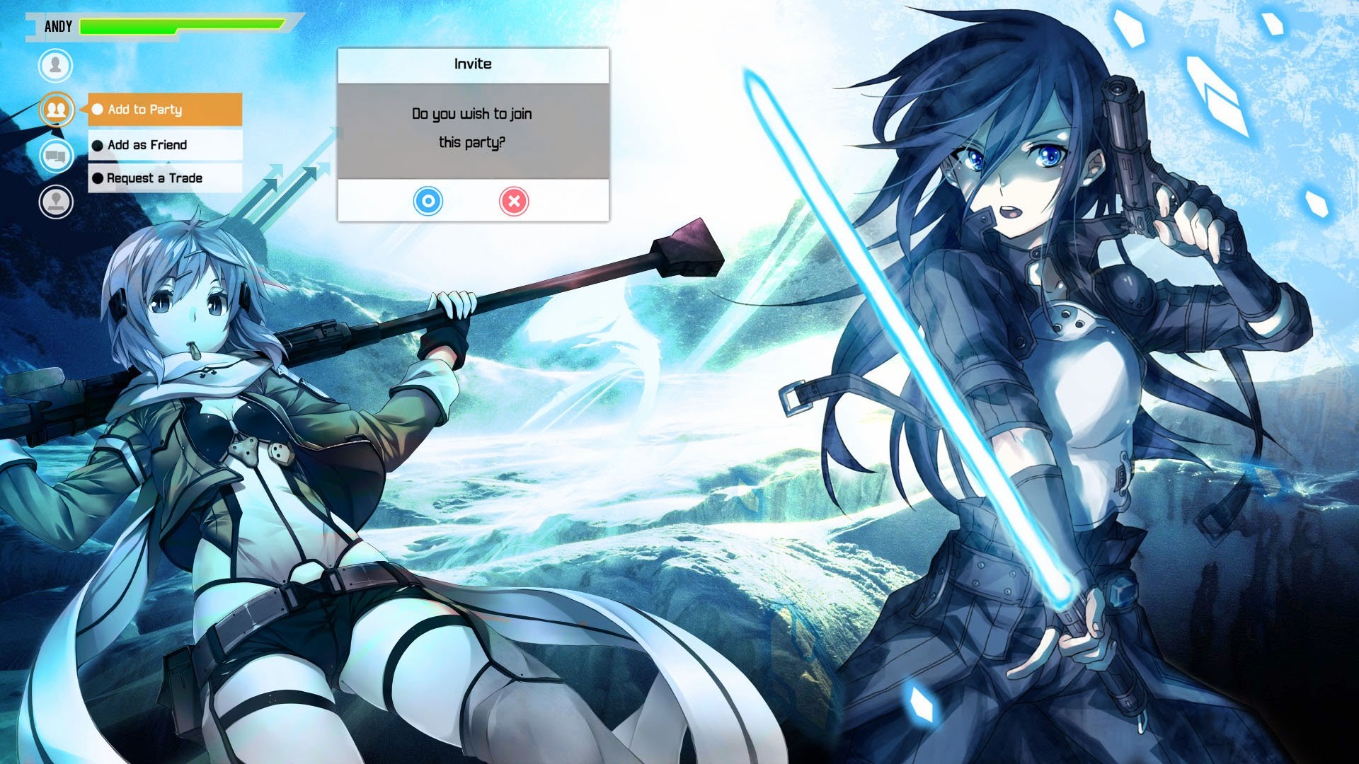 1920x1080 sinon kirito sword art online 2 gun gale online anime 2014 hd .