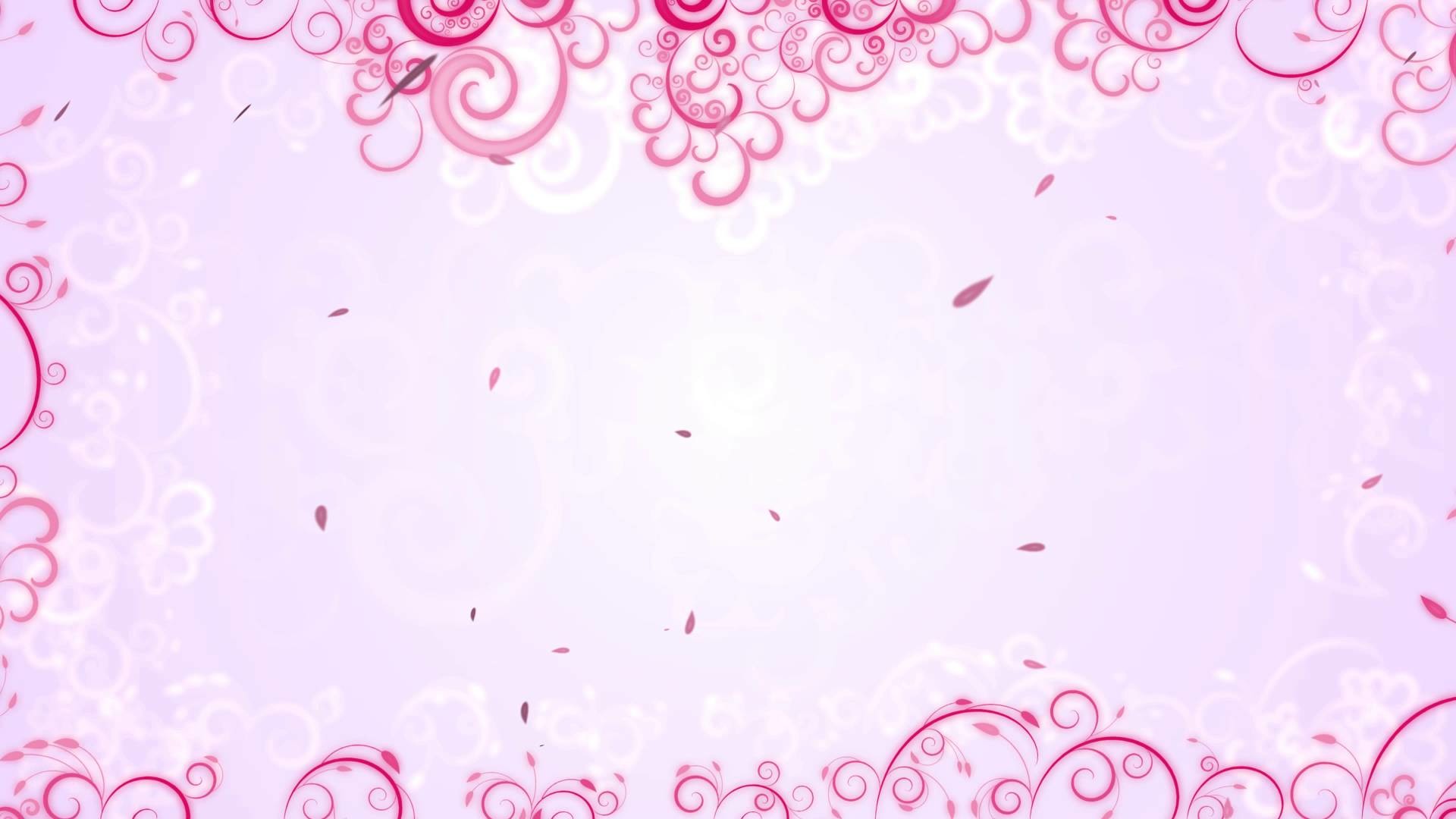 1920x1080 4K White & Pink Floral & Leaves Frame Background UHD Animation AA VFX -  YouTube