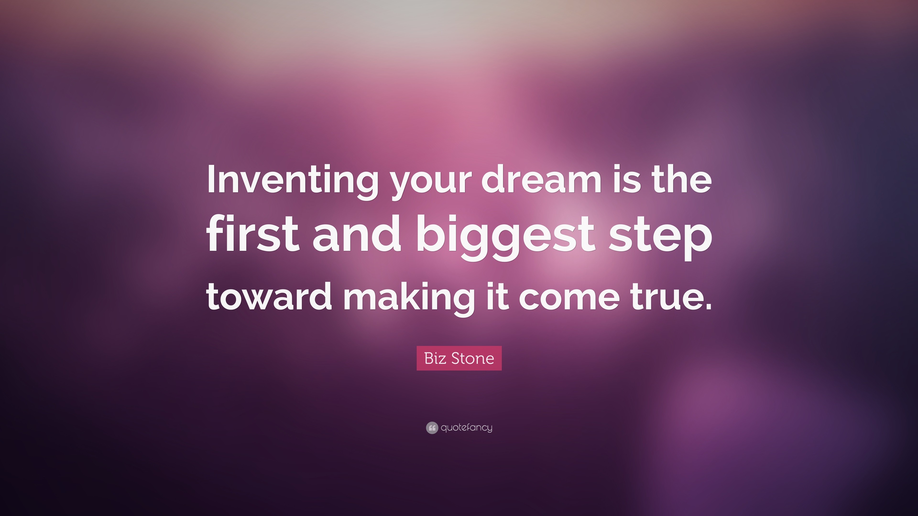 3840x2160 Never stop dreaming quotes wallpaper quotesgram - Biz Stone Quote Inventing  Your Dream Is The First