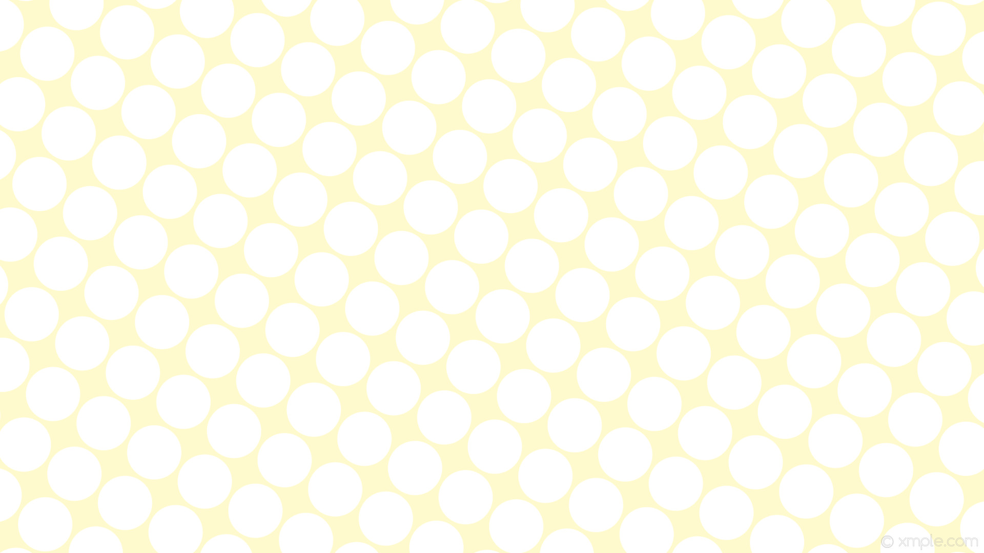 1920x1080 wallpaper dots spots white yellow polka lemon chiffon #fffacd #ffffff 150Â°  106px 114px