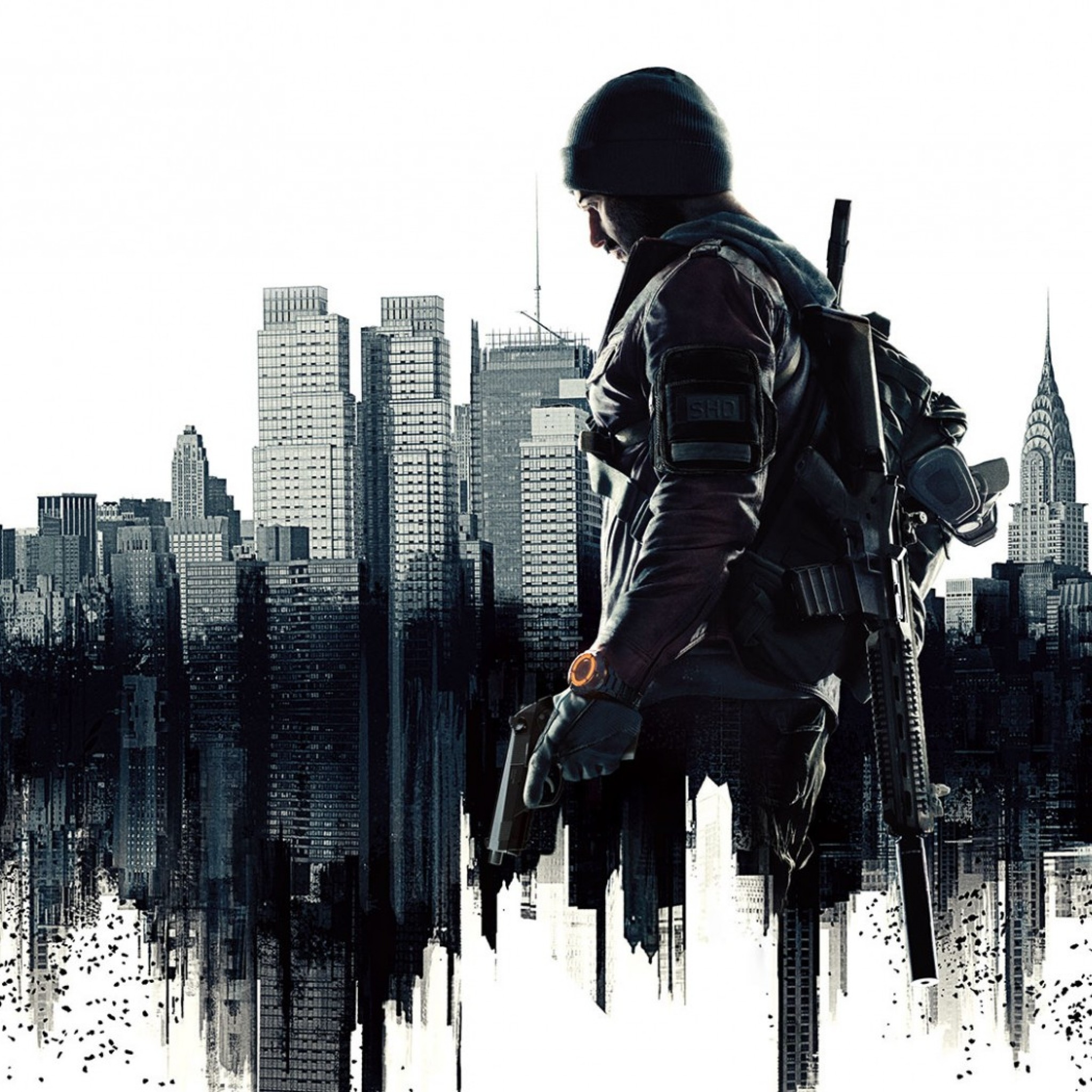 2048x2048 Preview wallpaper the division, agent, art 