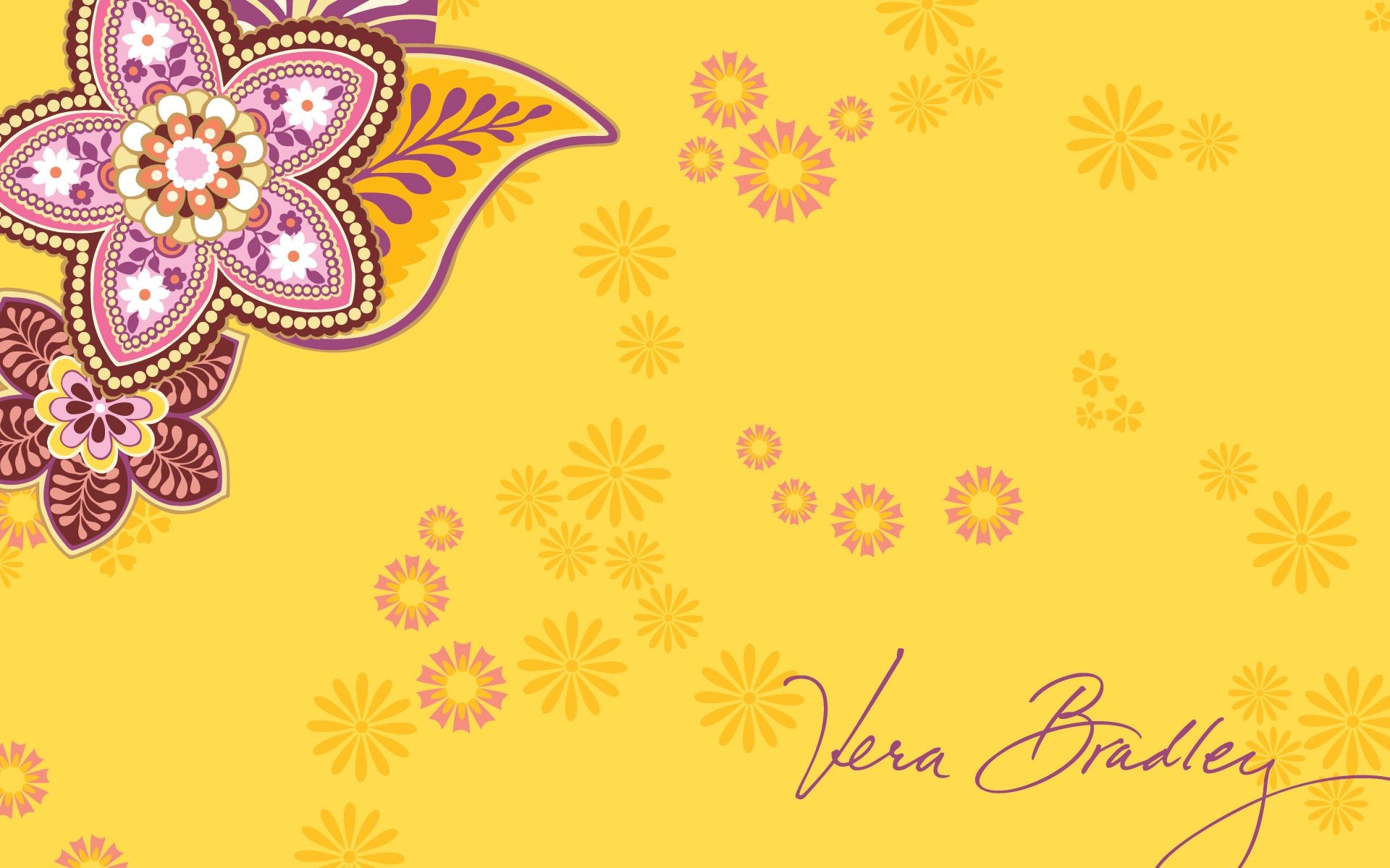 1920x1200 Vera Bradley Bali Gold Desktop Wallpaper