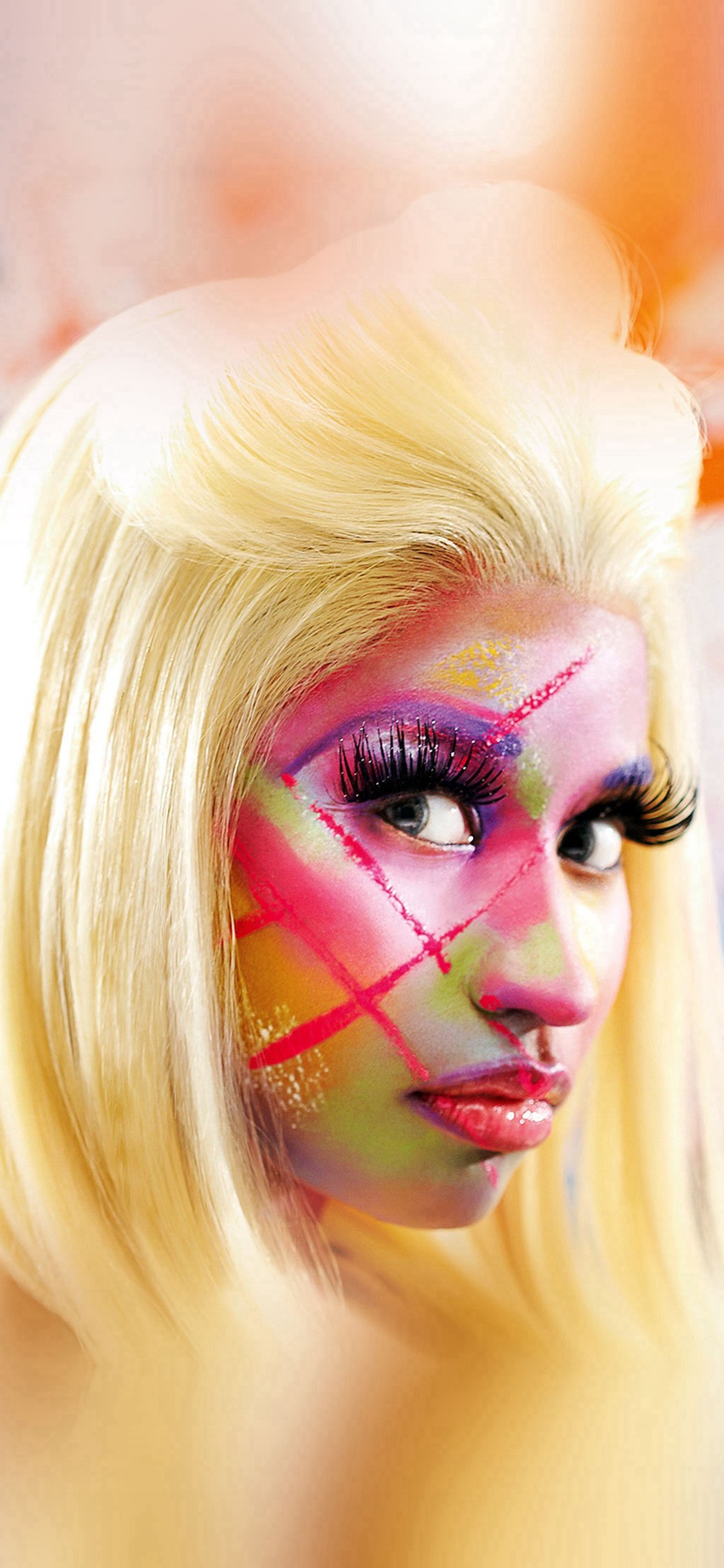1125x2436 Nicki Minaj Face Girl Music #iPhone #X #wallpaper