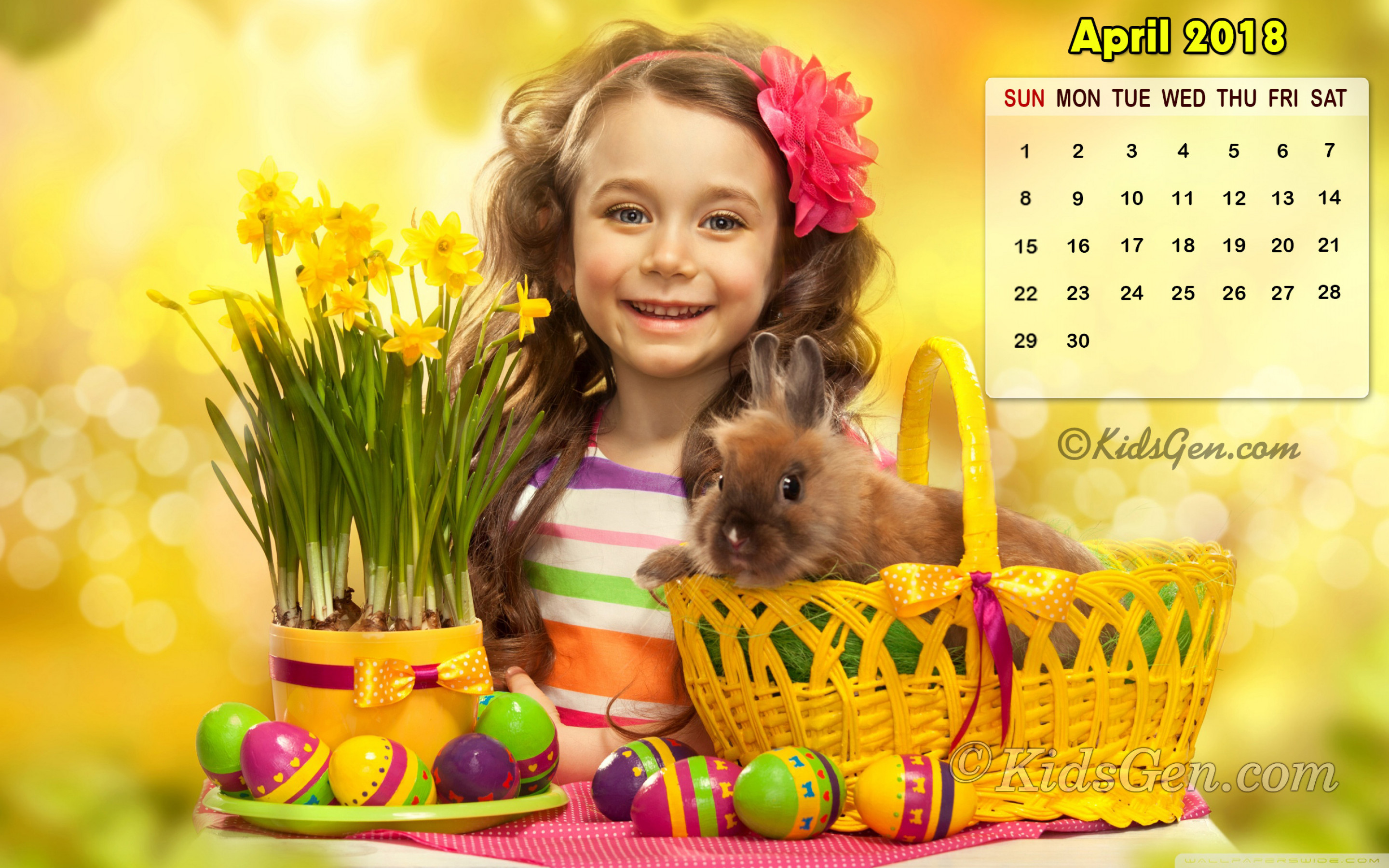 2880x1800 April 2018 Calendar Wallpaper Â· Download Or right-click the image to save  or set as desktop background.