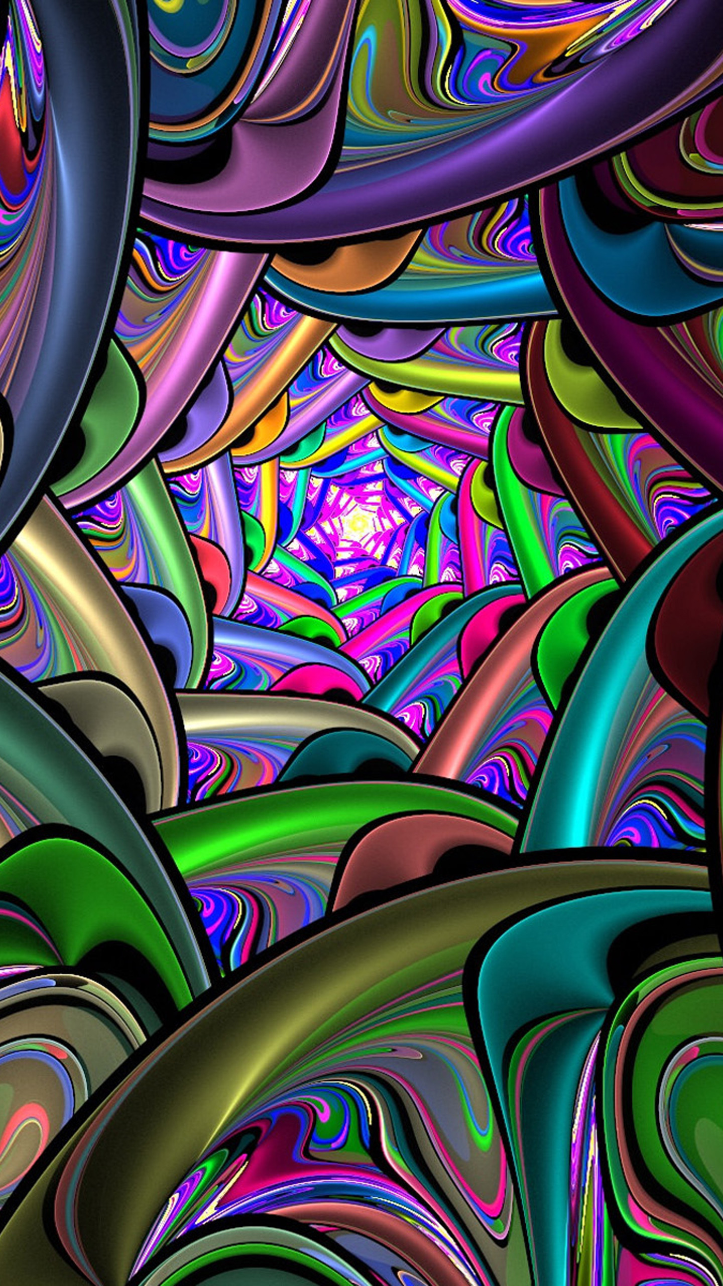 1440x2560 Colorful 3D art 2 Galaxy S6 Wallpaper