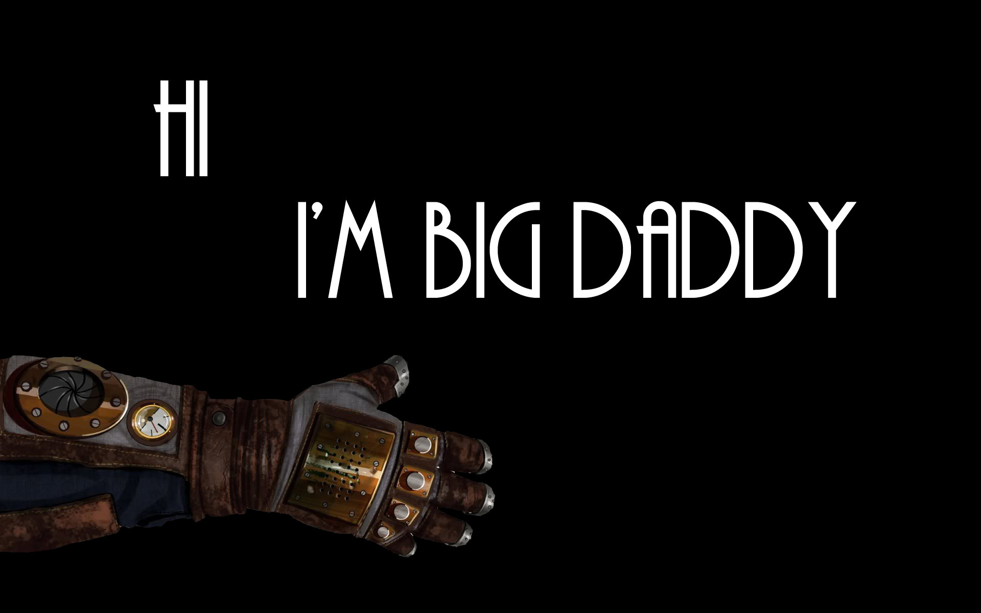 1920x1200 Bioshock Big Daddy Black Hand steampunk wallpaper |  .