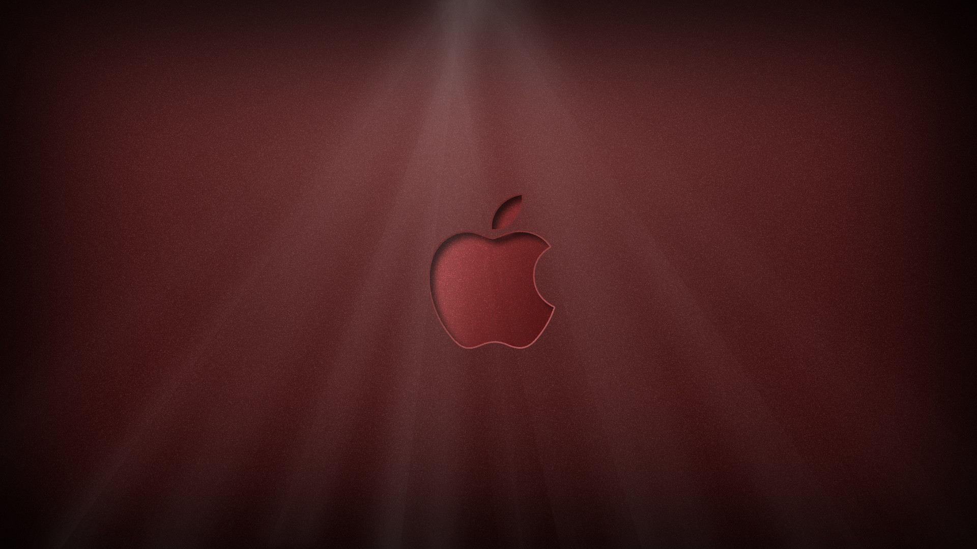 1920x1080 apple logo shiny red wallpaper