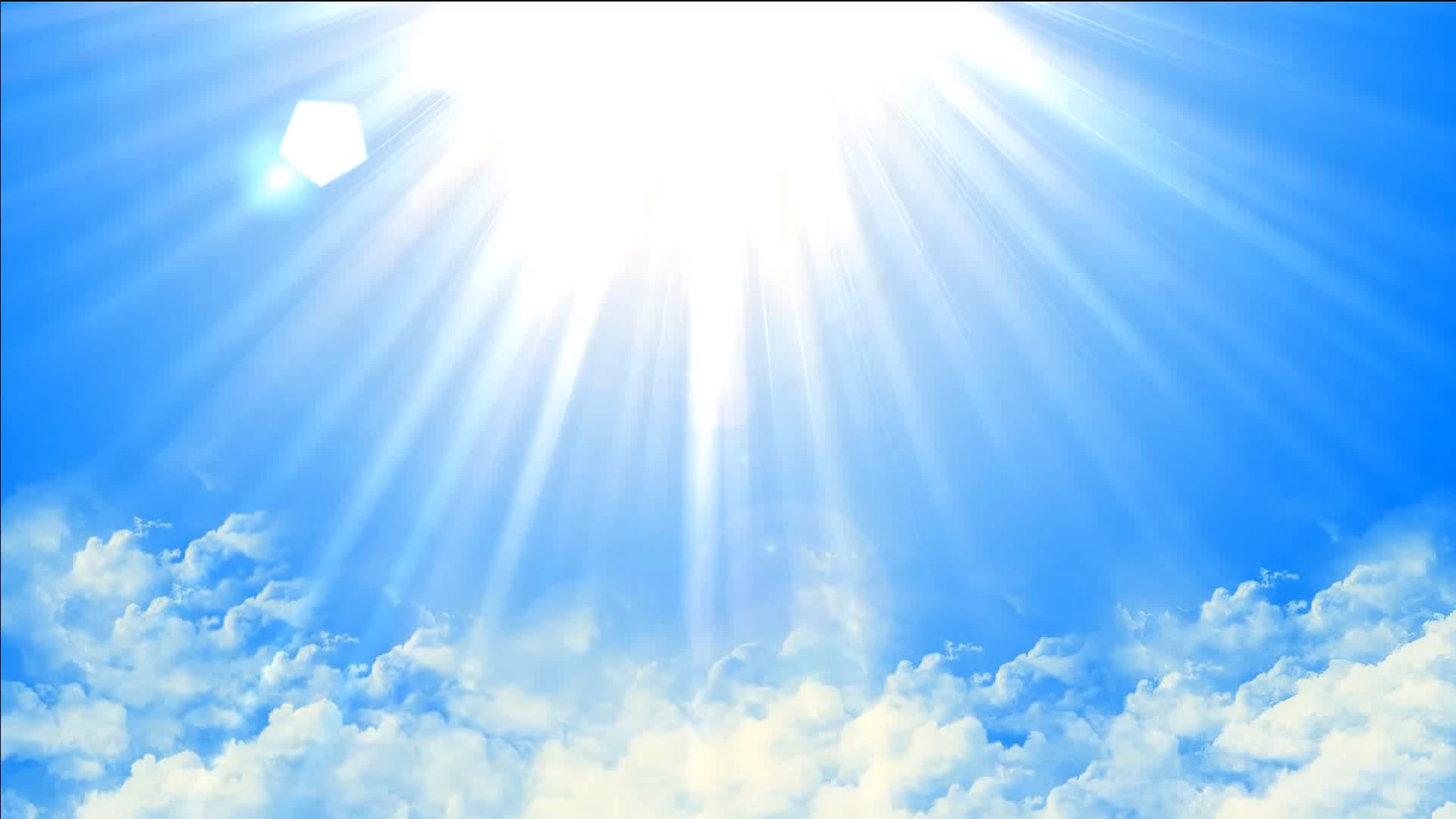1920x1080 Buy Sun shining lights video on blue sky