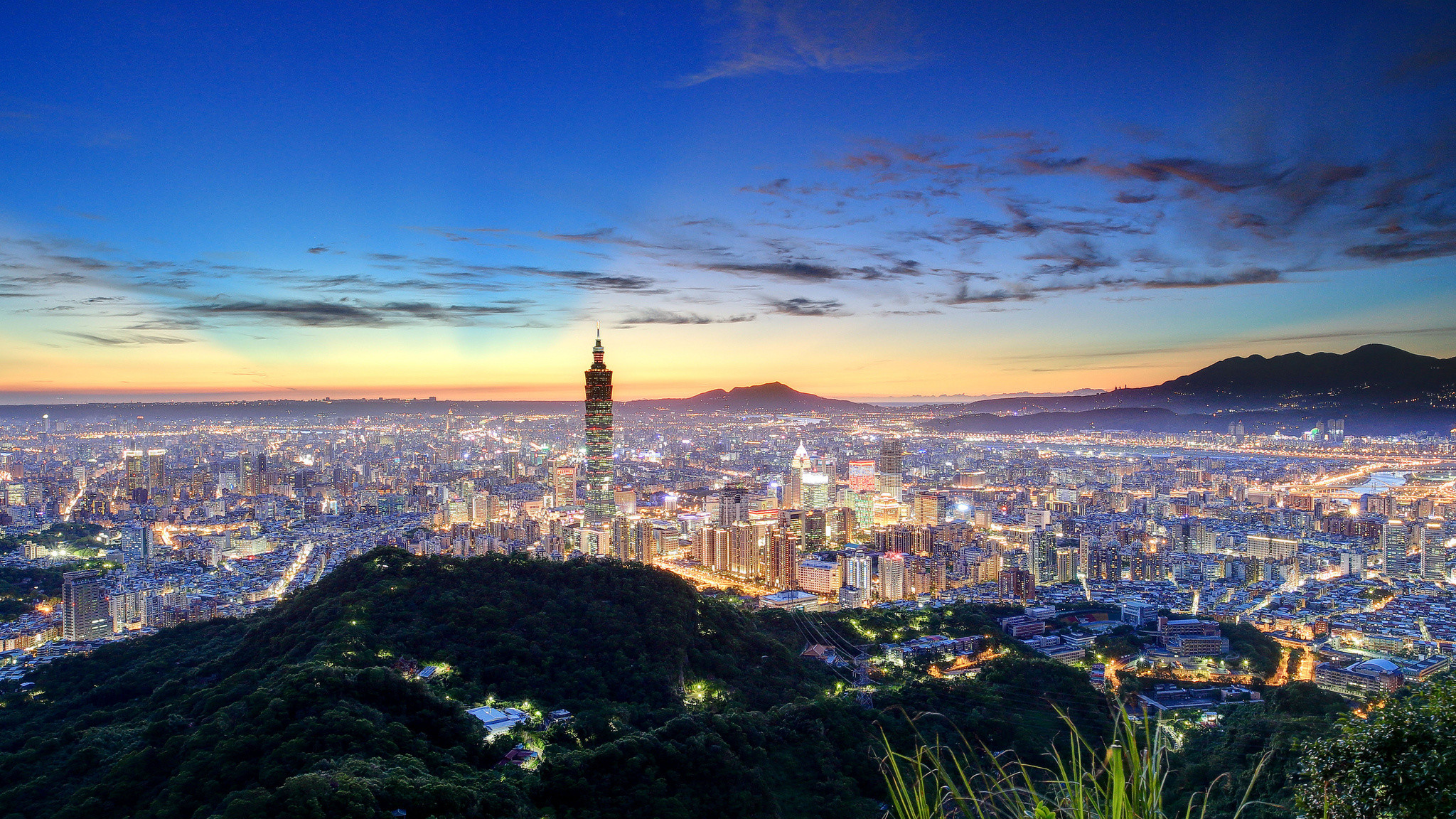 2048x1152 Taiwan City Skyline