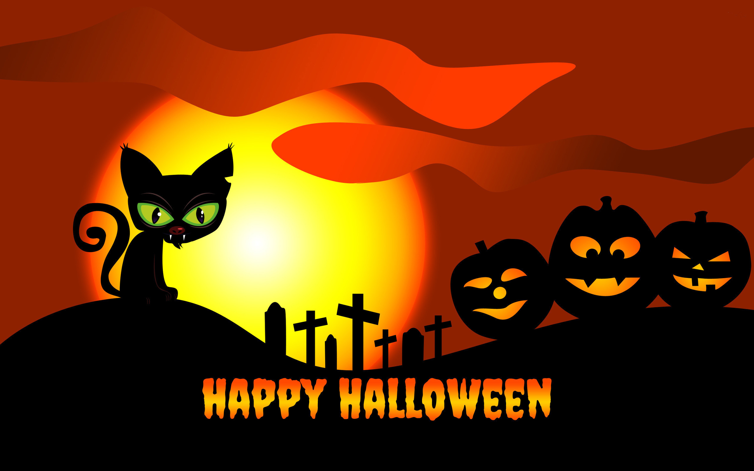 2560x1600 Happy Halloween Cat Images – Festival Collections