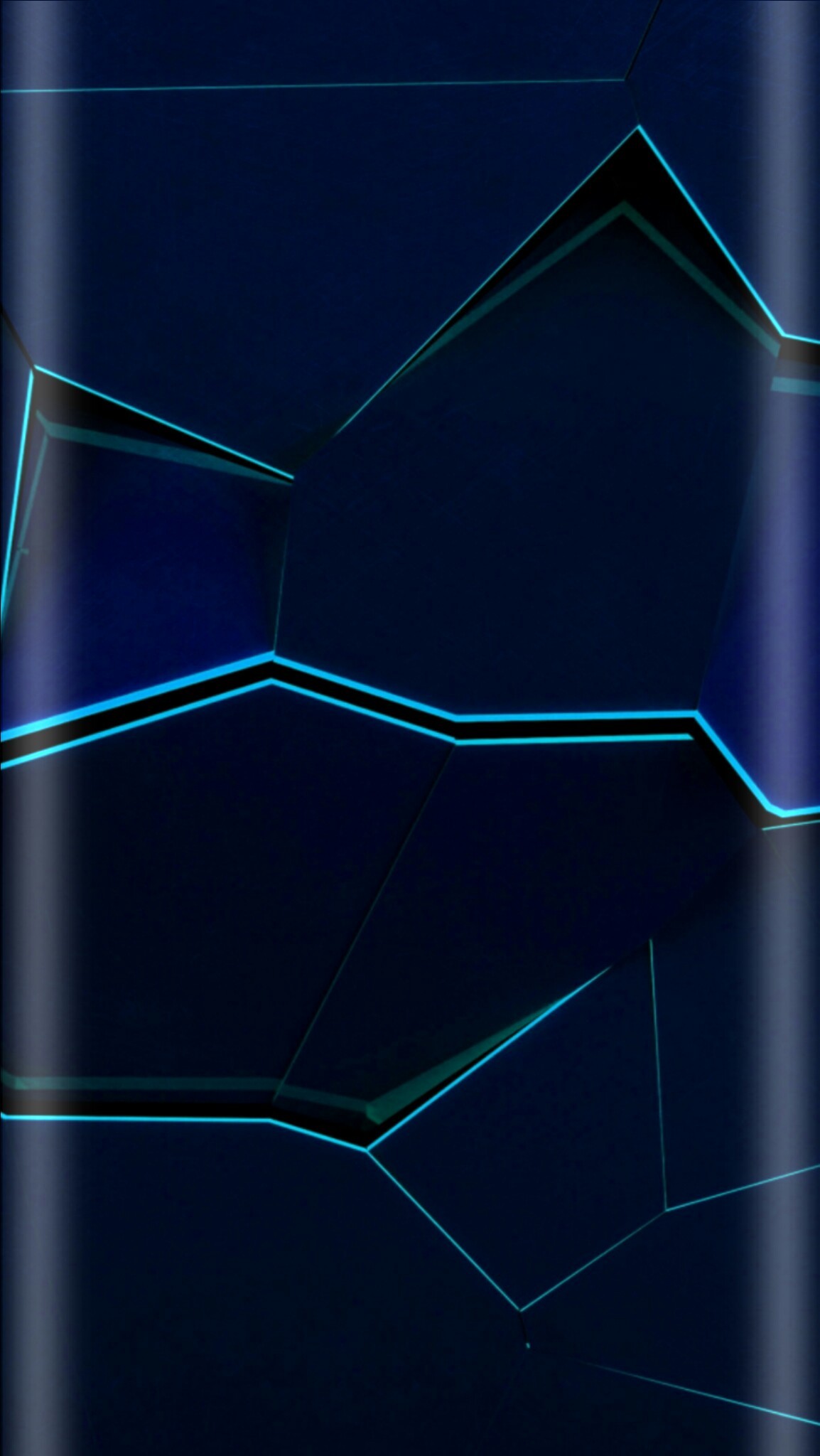 1154x2048 Blue and Neon Blue Abstract Wallpaper