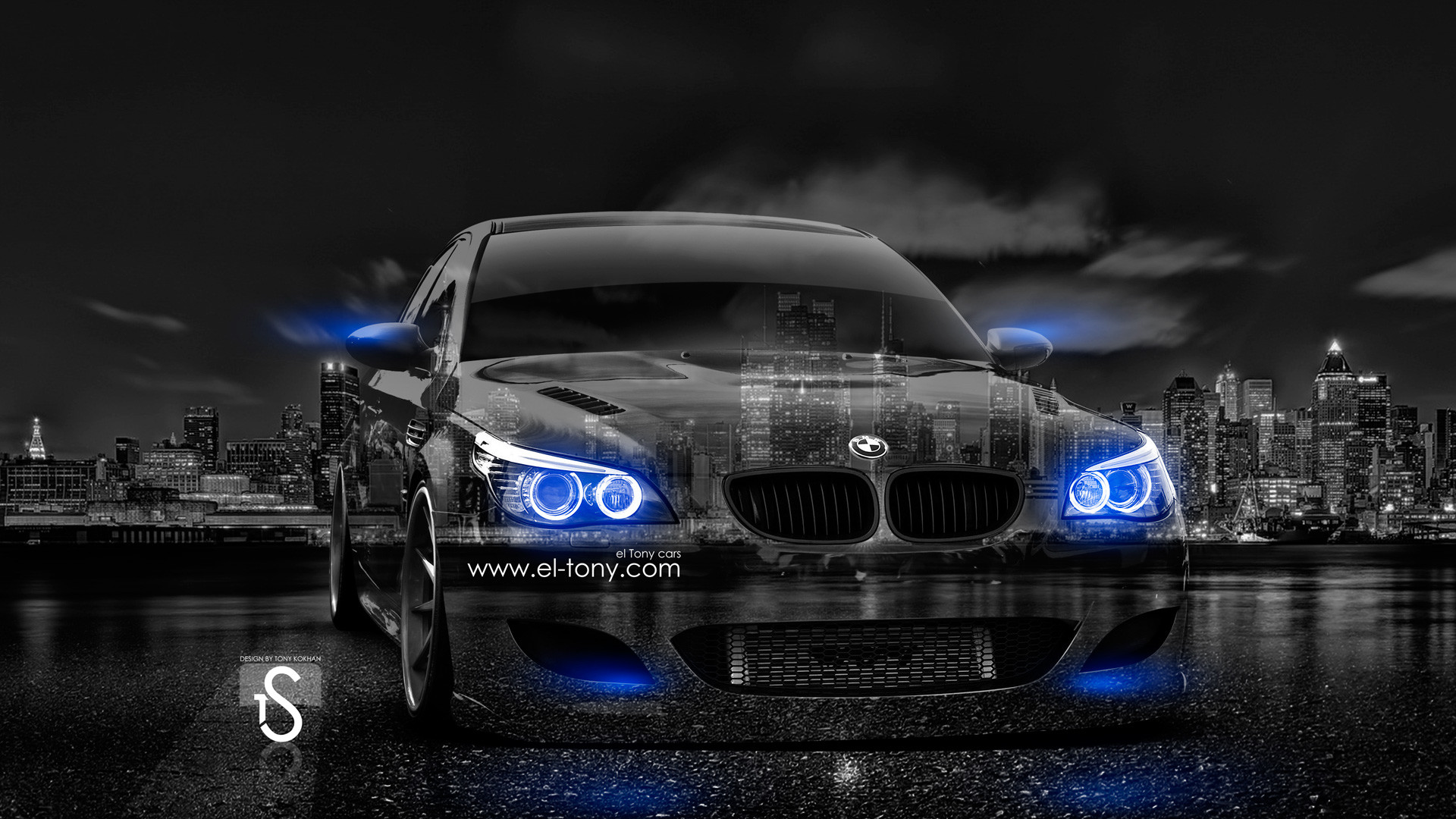 1920x1080 BMW-M5-E60-Crystal-City-Car-2014-Blue-