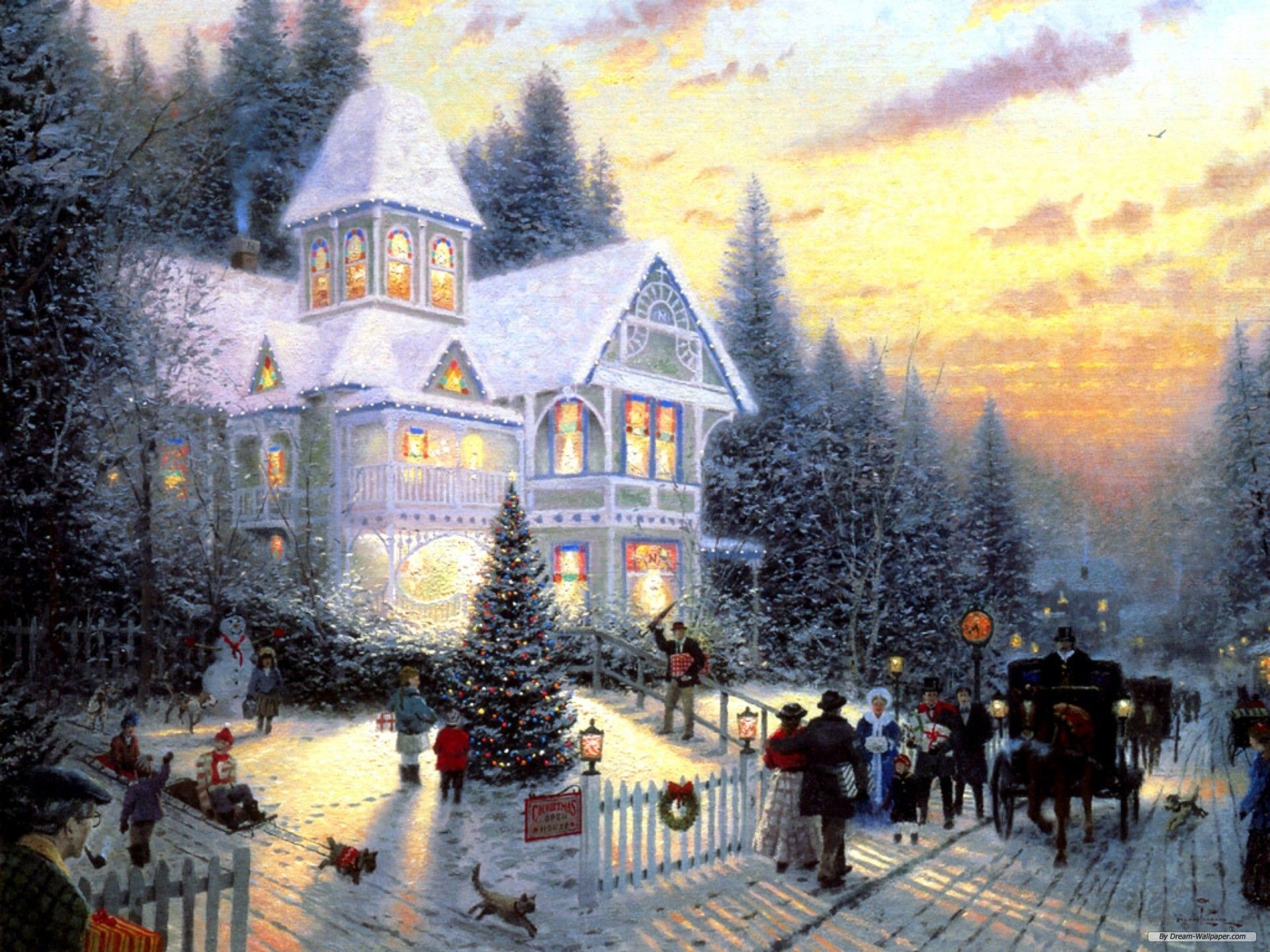 1920x1440 holiday-wallpaper/christmas-eve-painting-wallpaper/