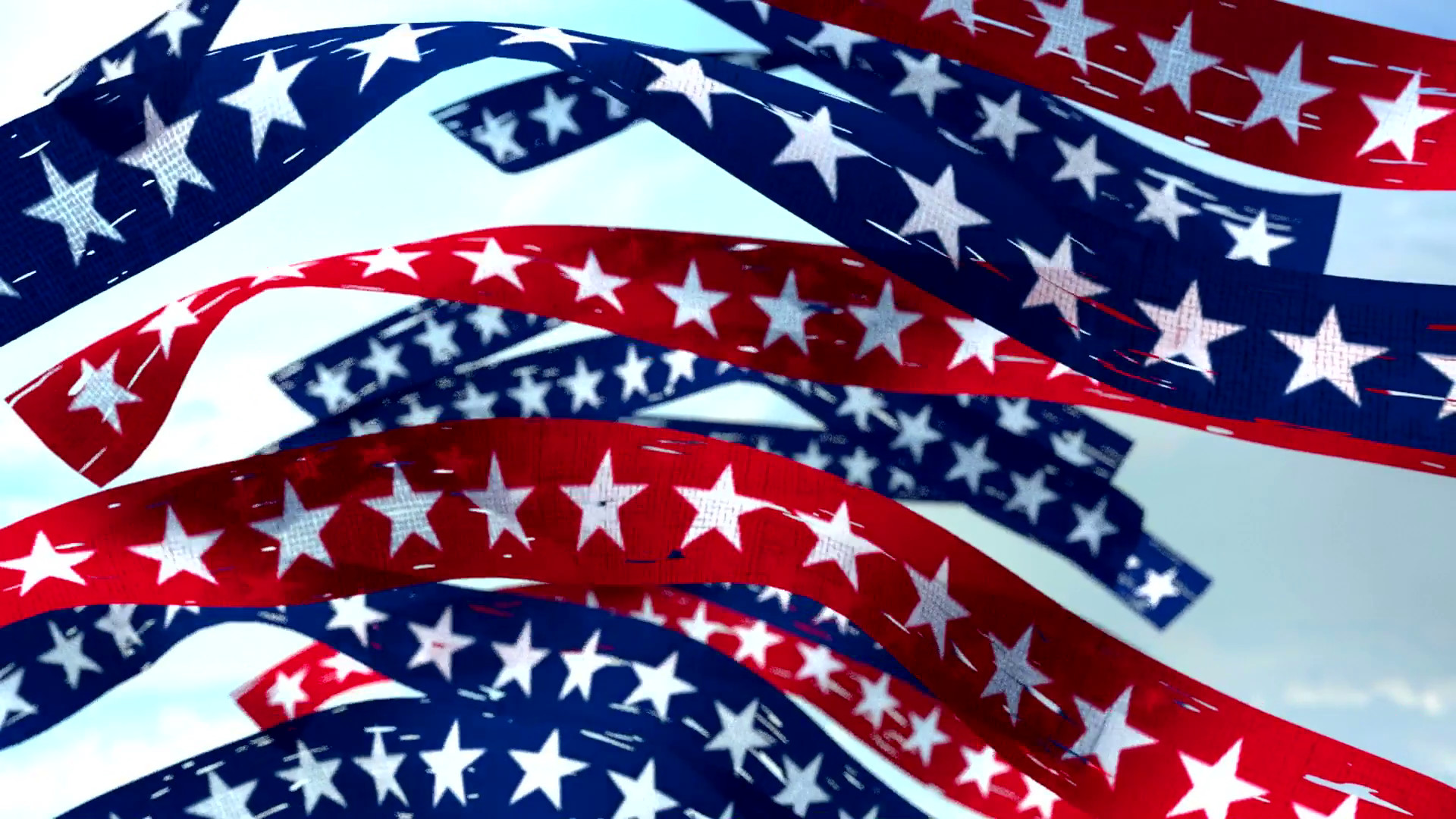 1920x1080 Stars and stripes banners election USA US America patriotic Motion  Background - VideoBlocks