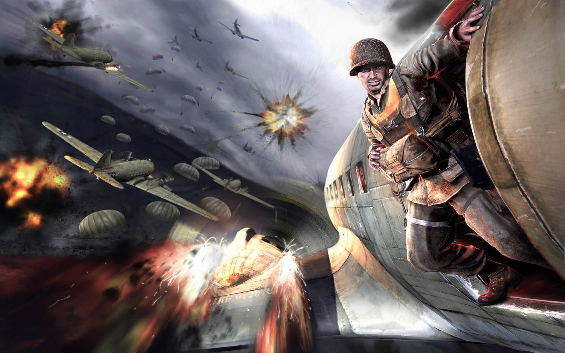 1920x1200 previous medal of honor airborne wallpaper. Preparing To Jump