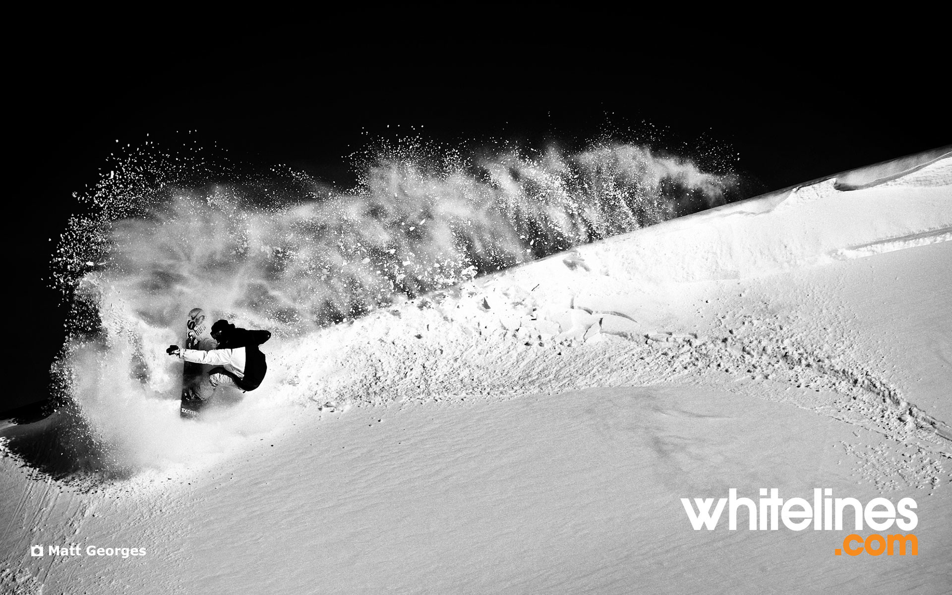 1920x1200 20 sick black and white snowboard shots