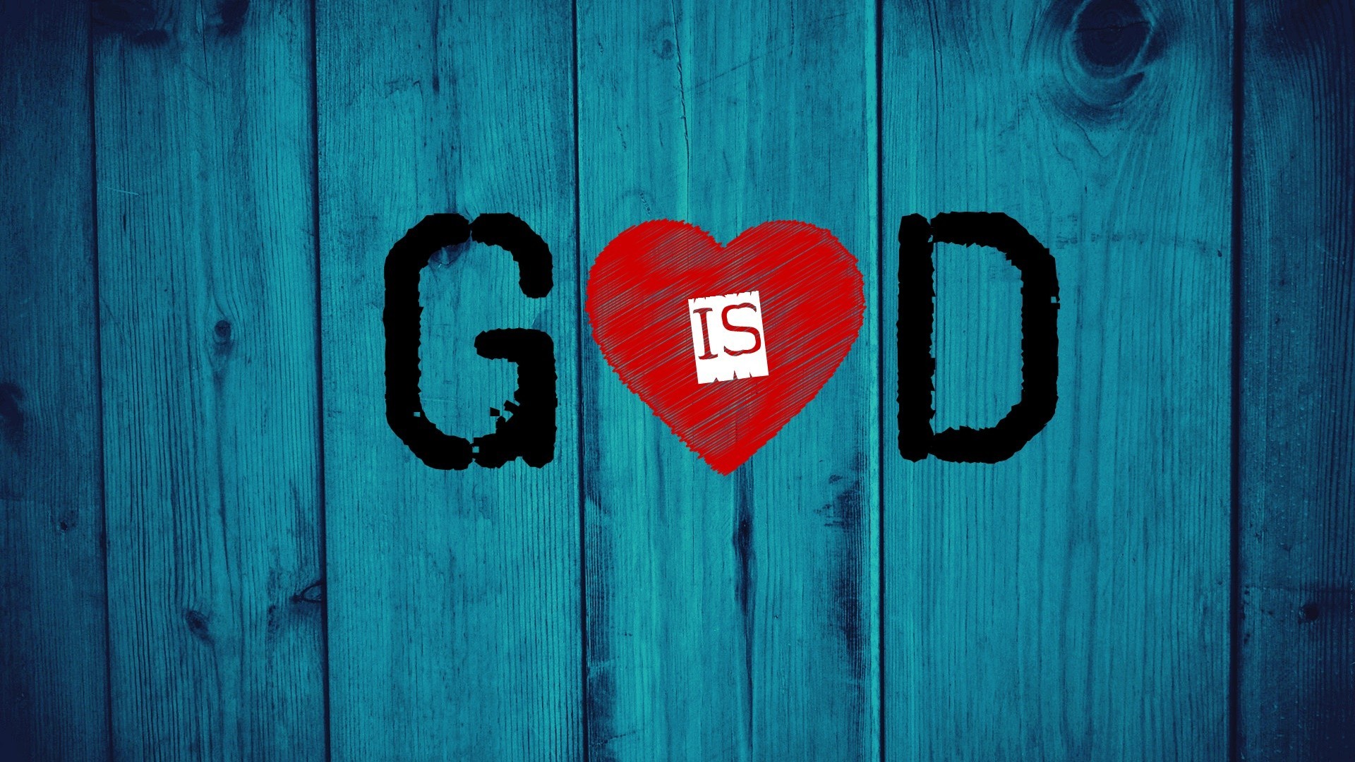 1920x1080 God, Christianity, Jesus Christ, Love, Wood, Hearts, Blue Electric, God Is  Love Wallpapers HD / Desktop and Mobile Backgrounds