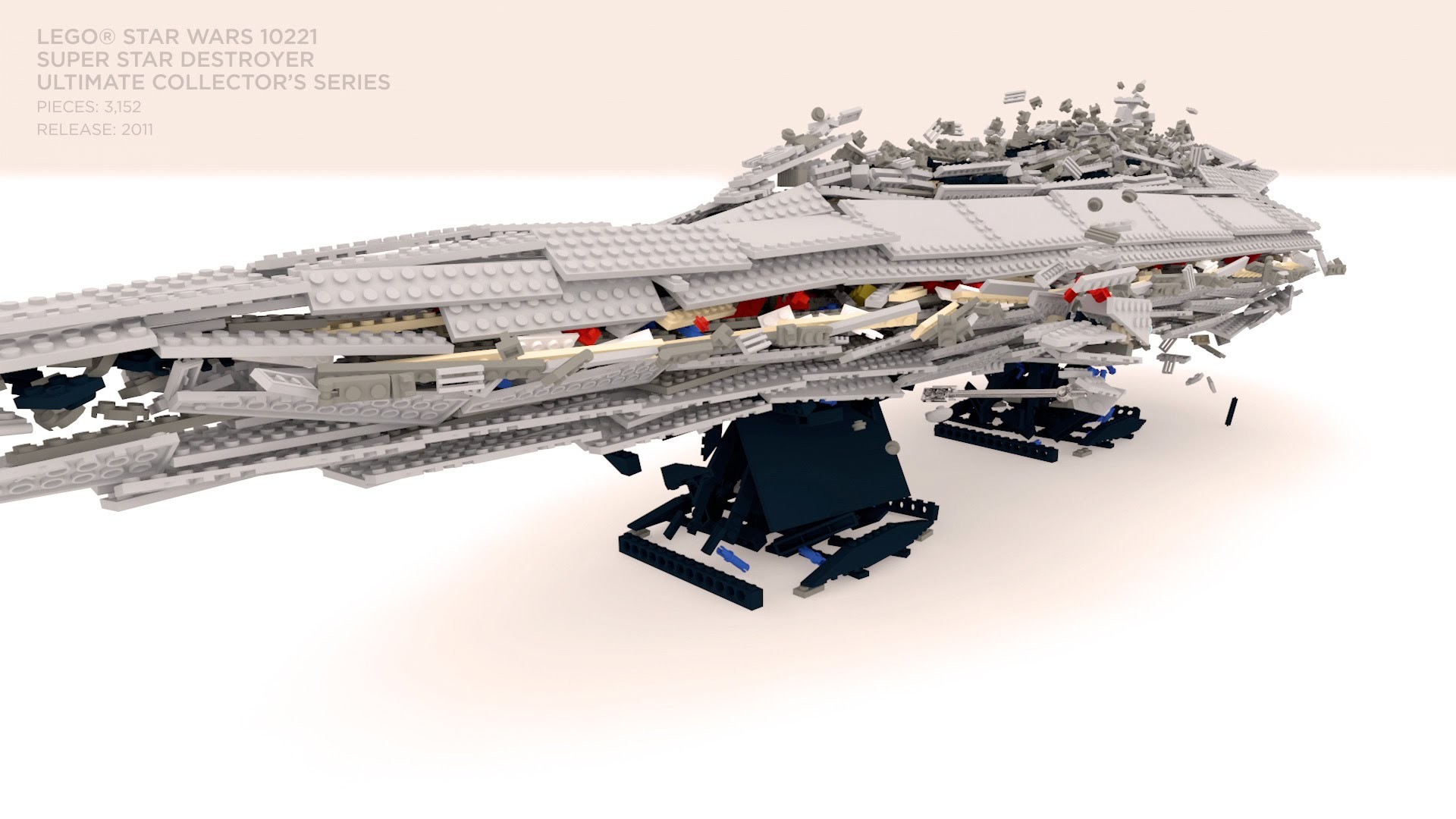 1920x1080 LEGO Star Wars Super Star Destroyer 10221 - Build & Unbuild Slow Motion -  YouTube