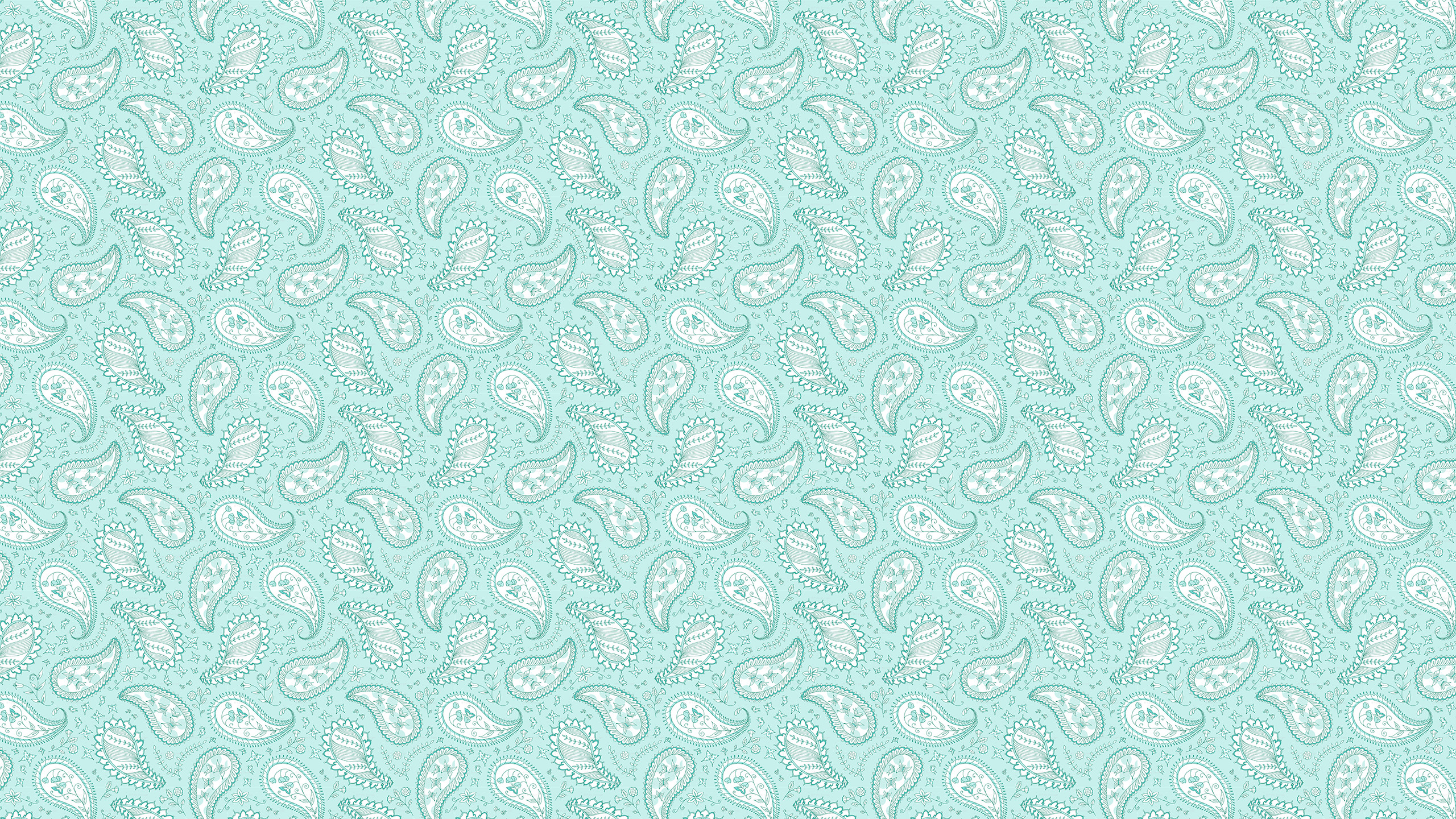 2560x1440 Mint Paisley Desktop Wallpaper | Tech Wallpapers | Pinterest .