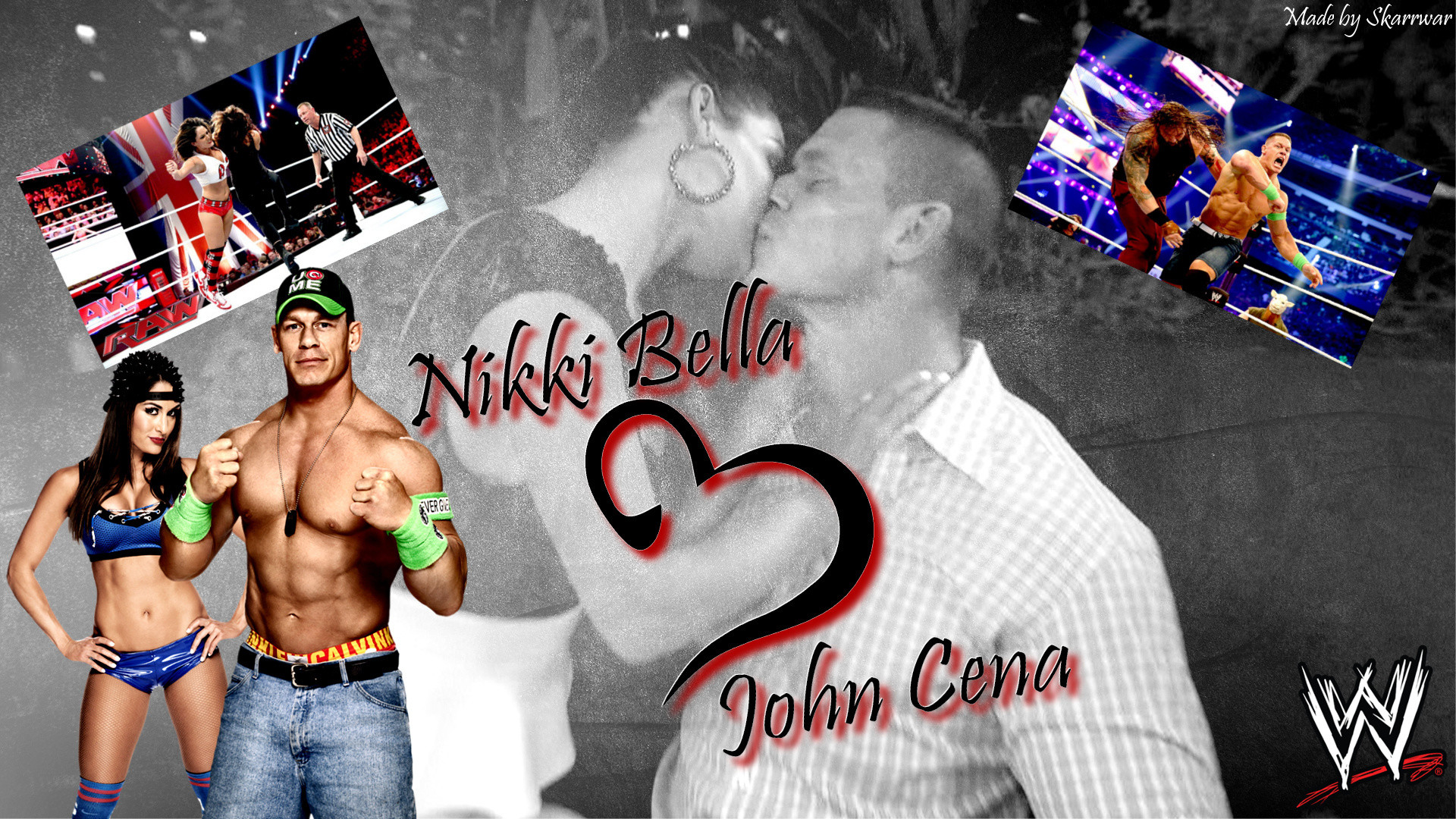 1920x1080 John Cena, Nikki Bella, Wrestling, John Cena And Nikki Bella 2016