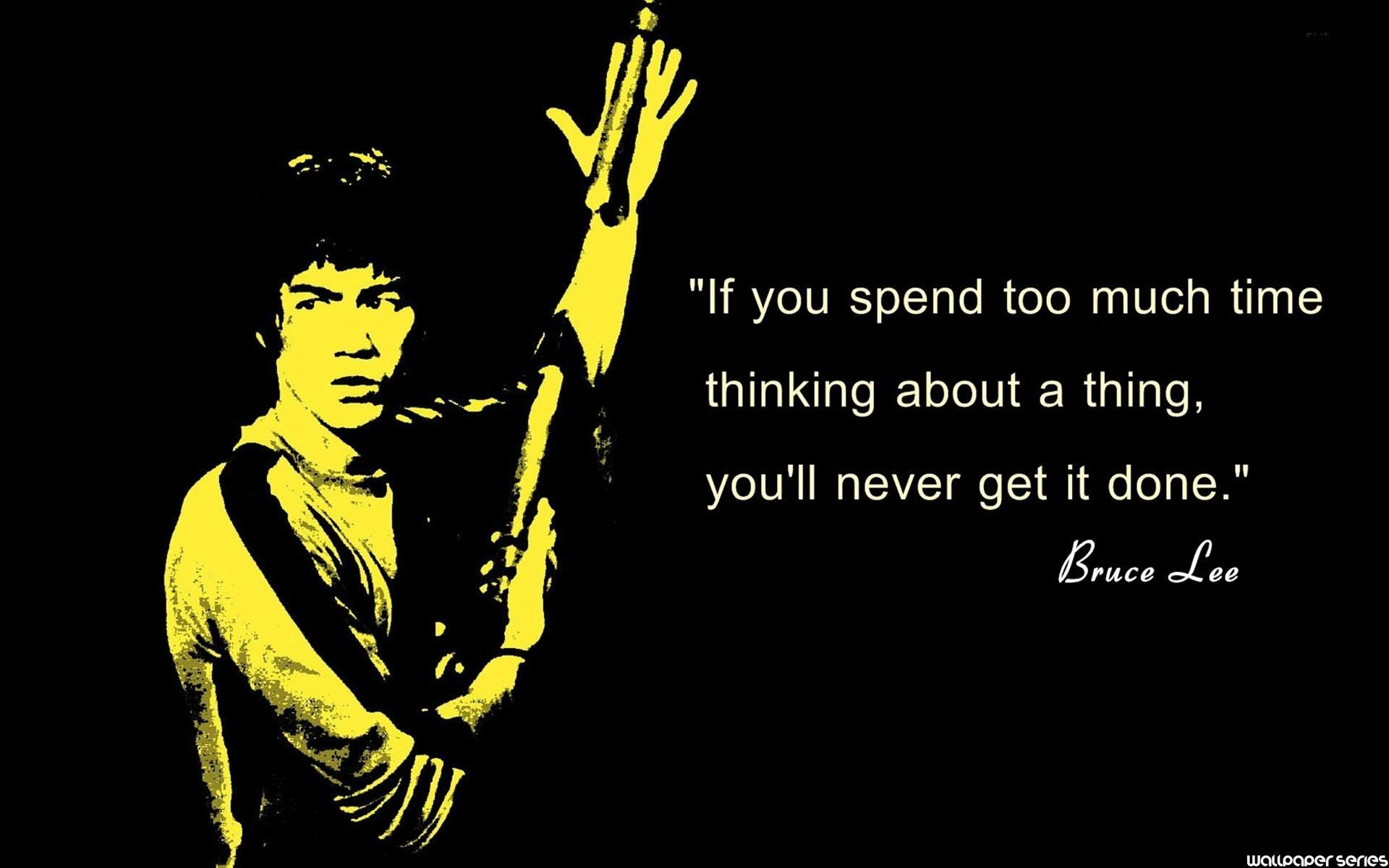 1920x1200 Bruce lee thinking quotes wallpaper