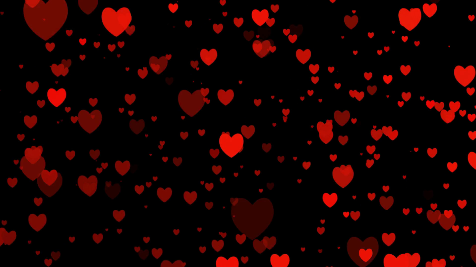 1920x1080 Heart video for valentines day for love appears on black background  animated of your feeling. Alpha channel. Heart animation flat icons with  transparency ...