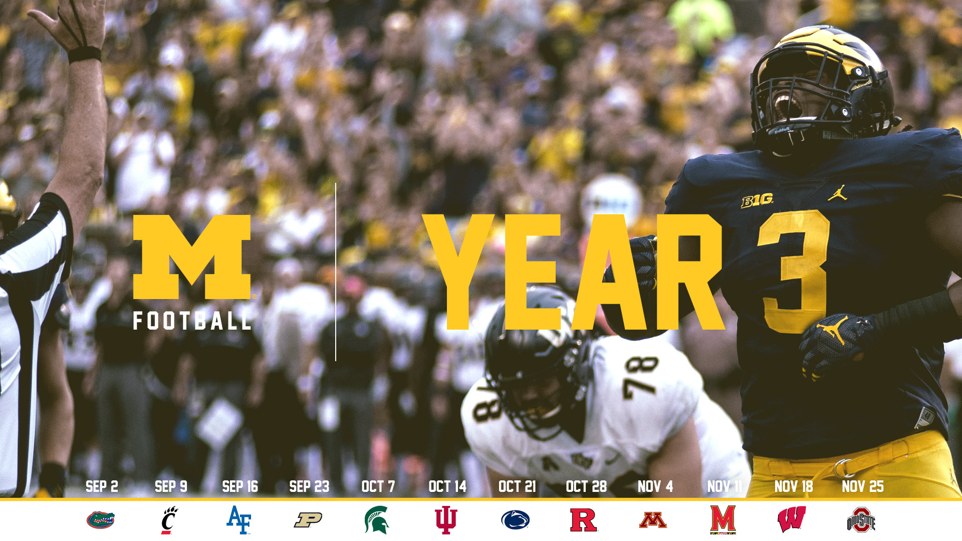1920x1080 Michigan Football Wallpapers by BeanGoBlue - 2017 | Year 3