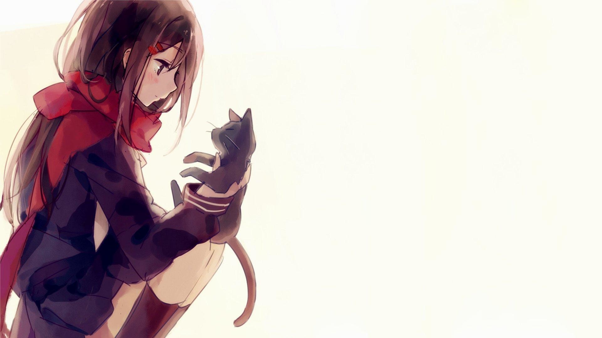 1920x1080 wallpaper.wiki-Download-Free-Anime-Cat-Background-PIC-