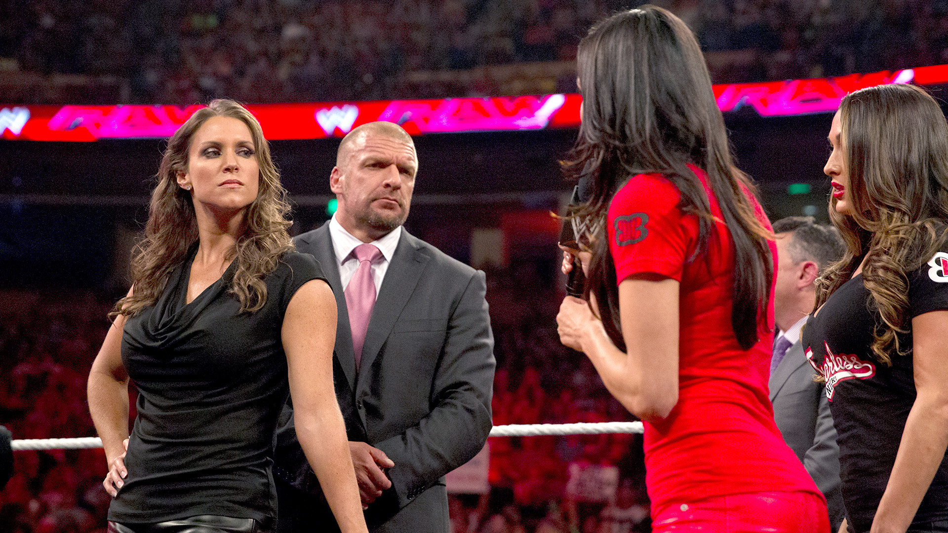 1920x1080 Stephanie McMahon, Triple H and the Bella Twins - WWE Raw 2014