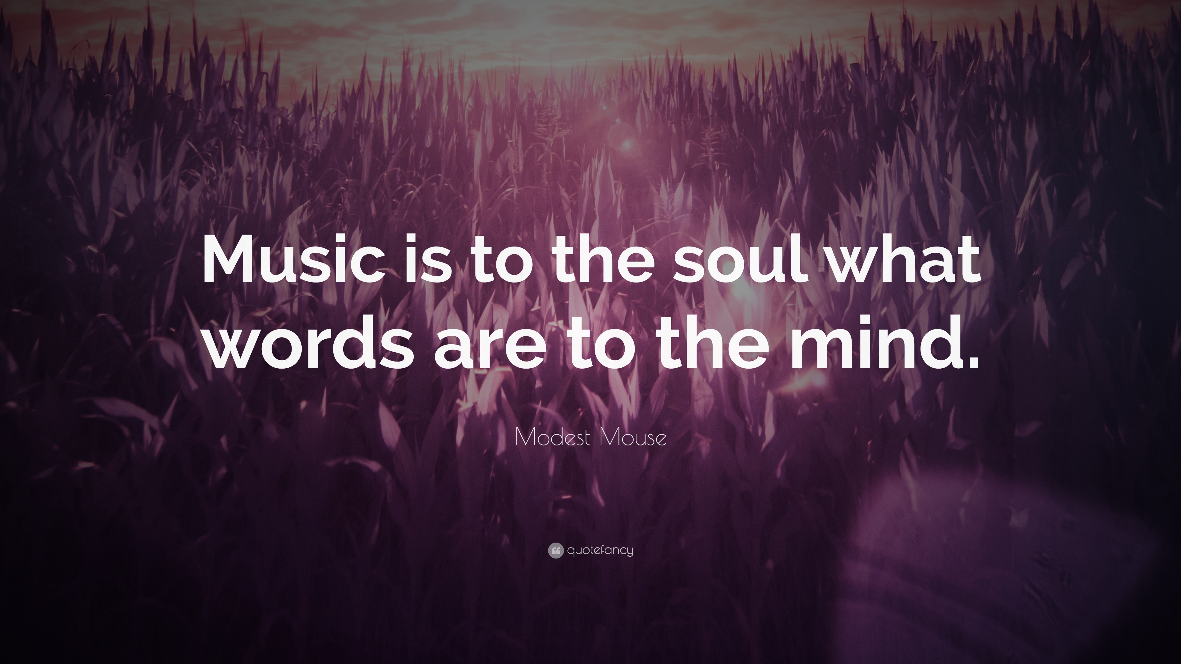 3840x2160 Music Quotes: “Music is to the soul what words are to the mind.