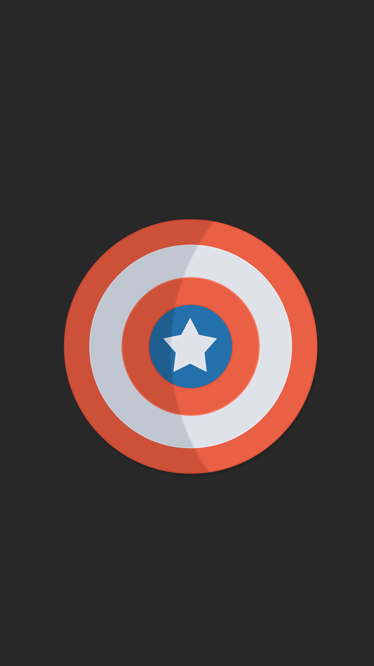 1242x2208 General  superhero minimalism Captain America