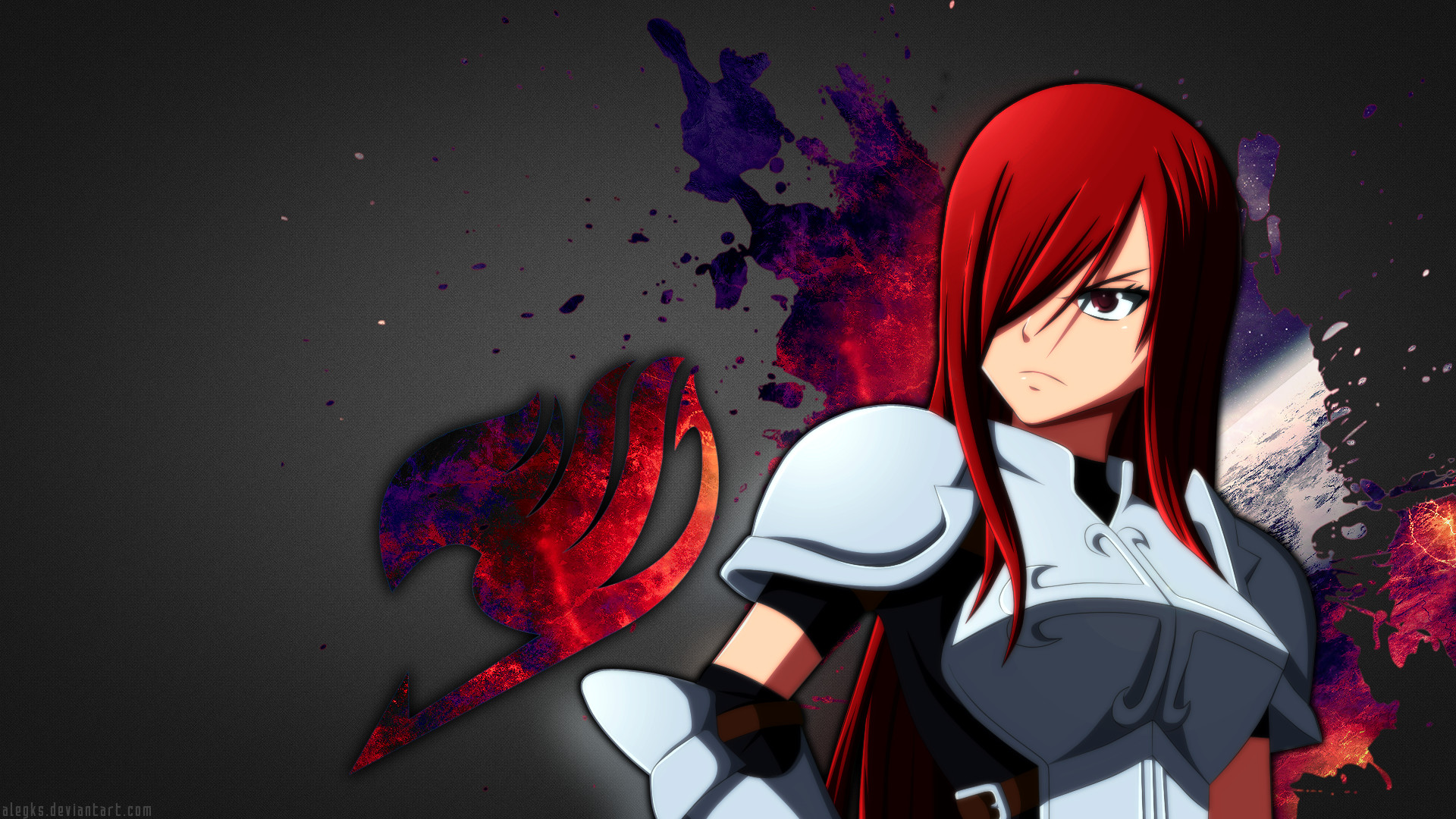 1920x1080 ... Erza Scarlet [Fairy Tail Wallpaper] by alegks