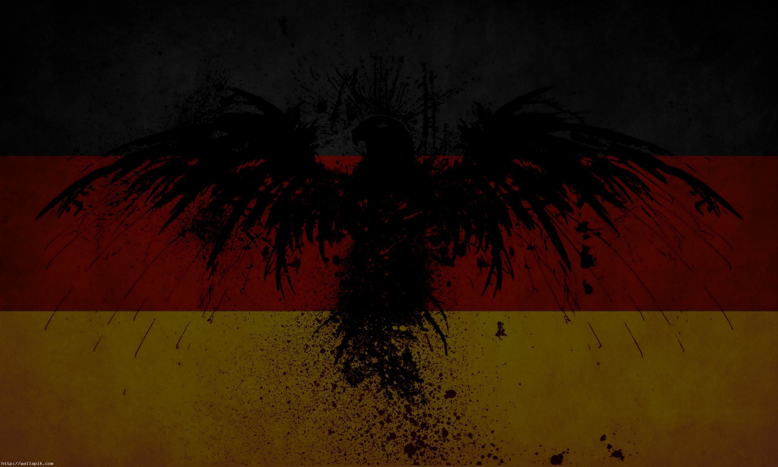 2560x1536 German Flag Eagle Wallpaper