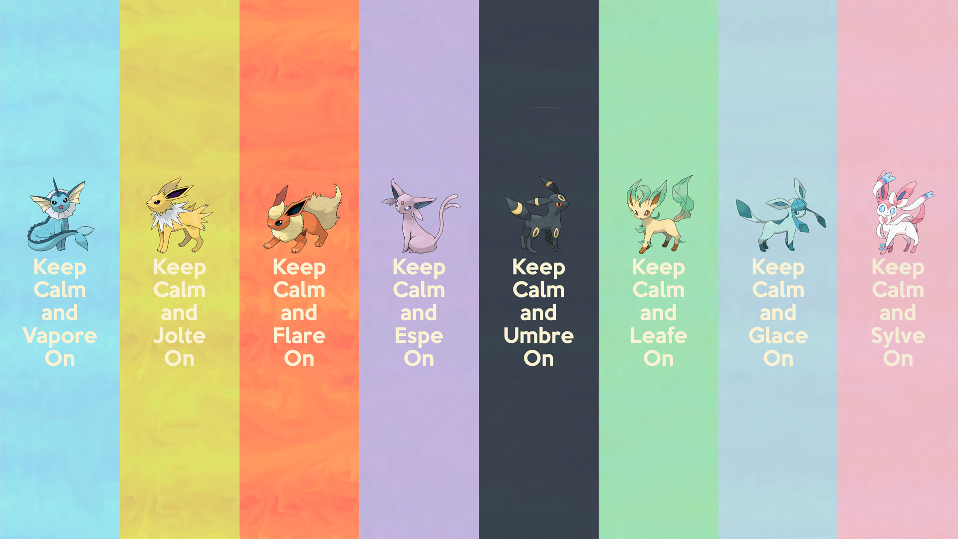 1920x1080 I saw a (badly made) version of the Sylveon one, and had to have it... so I  made a better one, then decided I needed the whole set. There's one for  desktops ...