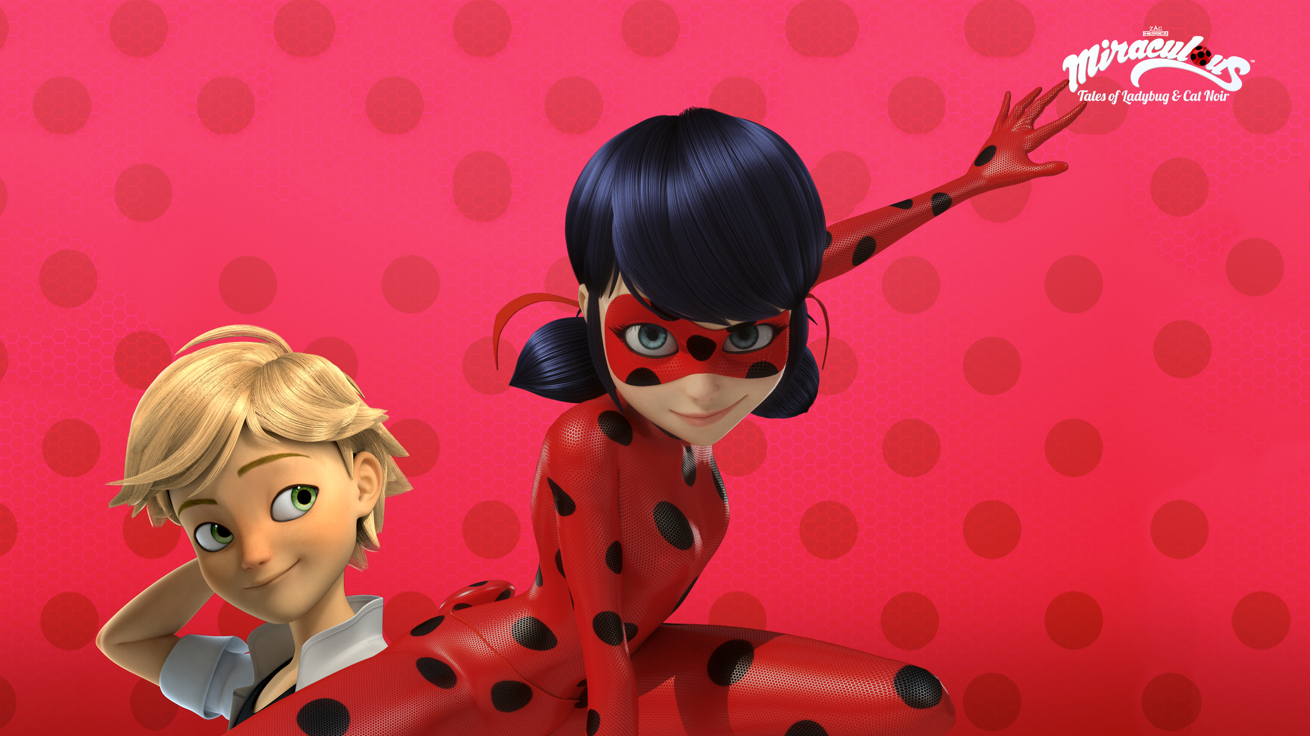 2560x1440 Miraculous Ladybug HD wallpaper with Ladybug and Adrian