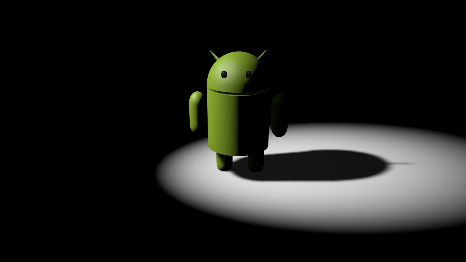 1920x1080 Android Robot Black bacground Wide HD wallpaper 1080p