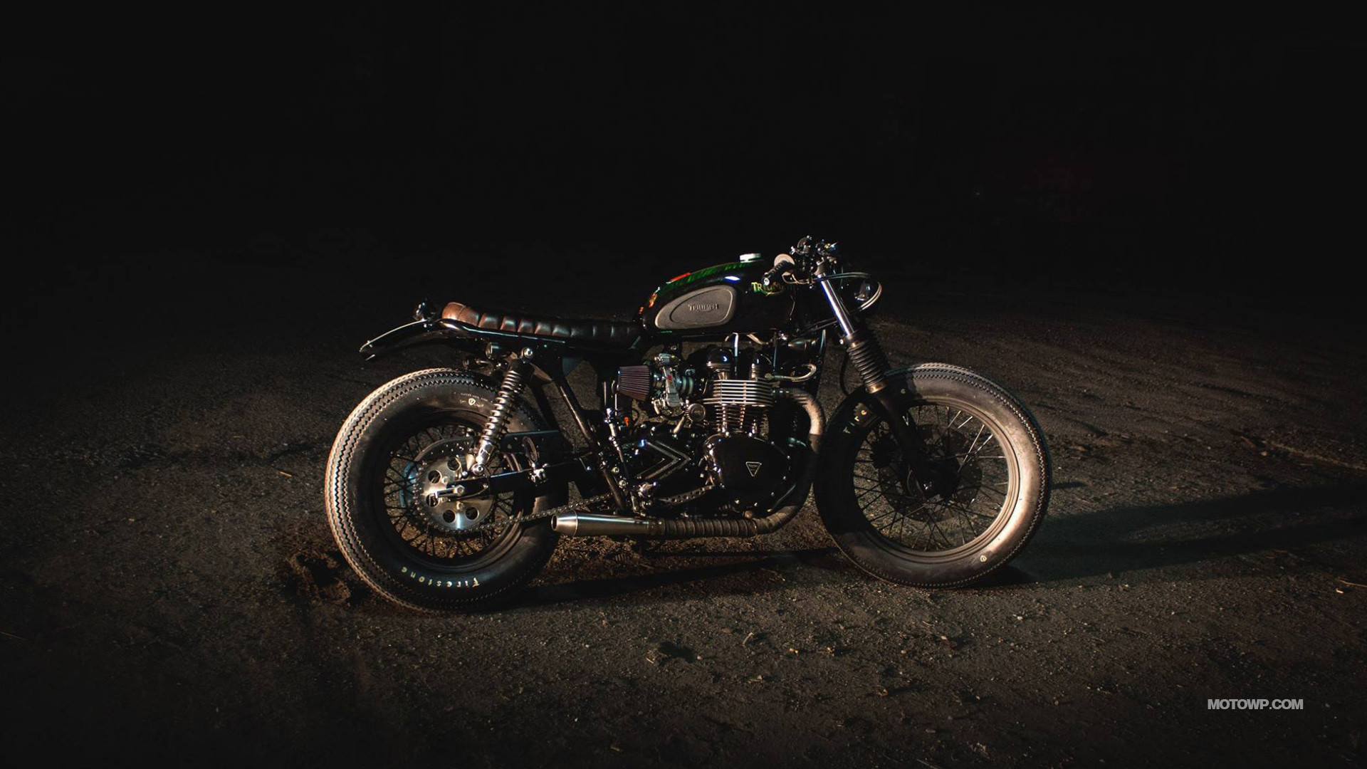 1920x1080 Wallpapers custom motorcycle Iron Pirate Garage Brat Vintage Race Triumph  Bonneville ...