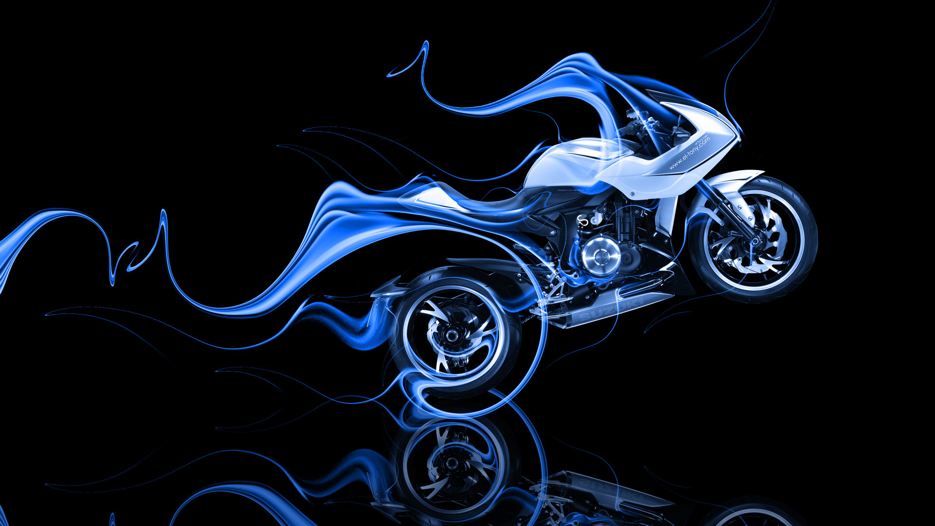 1920x1080 Moto-Suzuki-Recursion-Side-Blue-Fire-Abstract