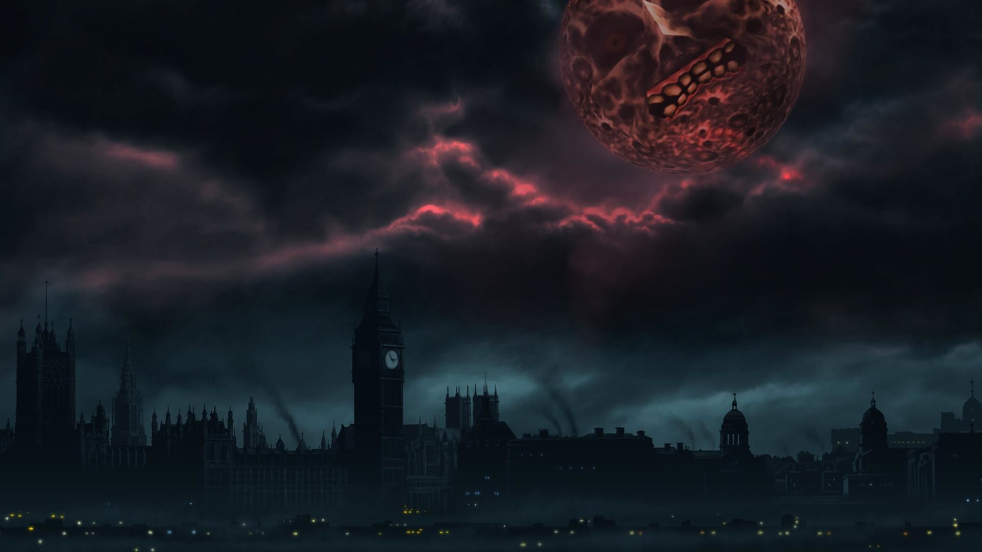 1920x1080 Made a London themed Majora's Mask wallpaper because end of the world and  all that