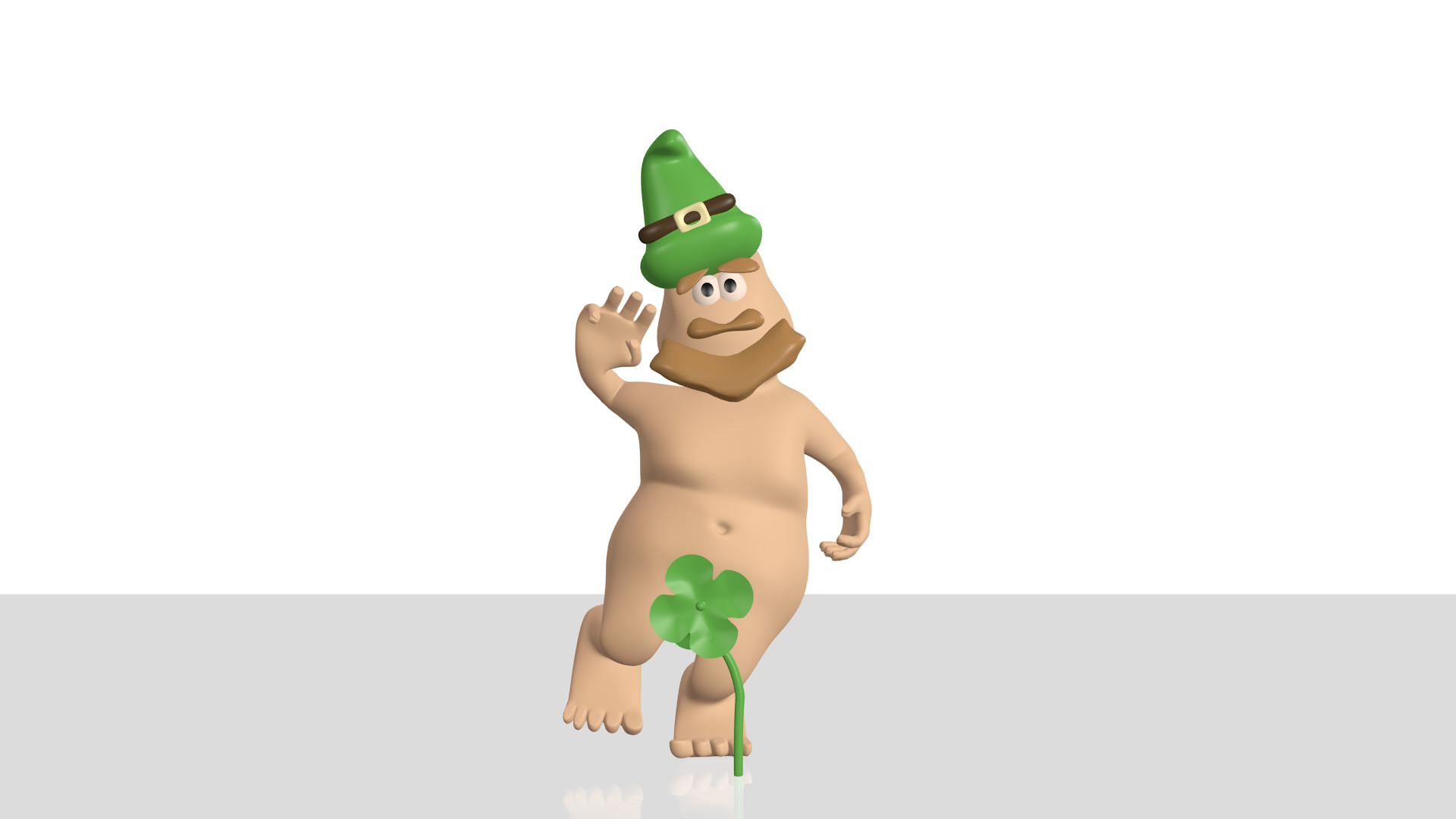 1920x1080 Happy St Patrick's Day - naked leprechaun garden gnome  http://www.shutterstock