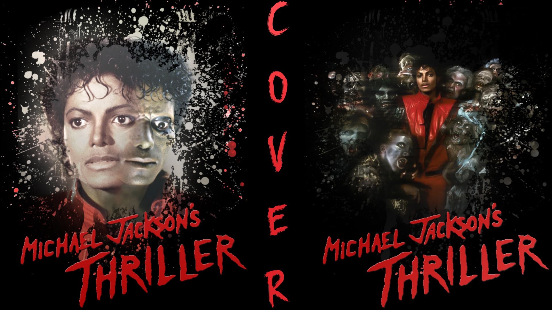 1920x1080 Mj Thriller Album Cover : Vintage michael jackson thriller album cover iron  on transfer