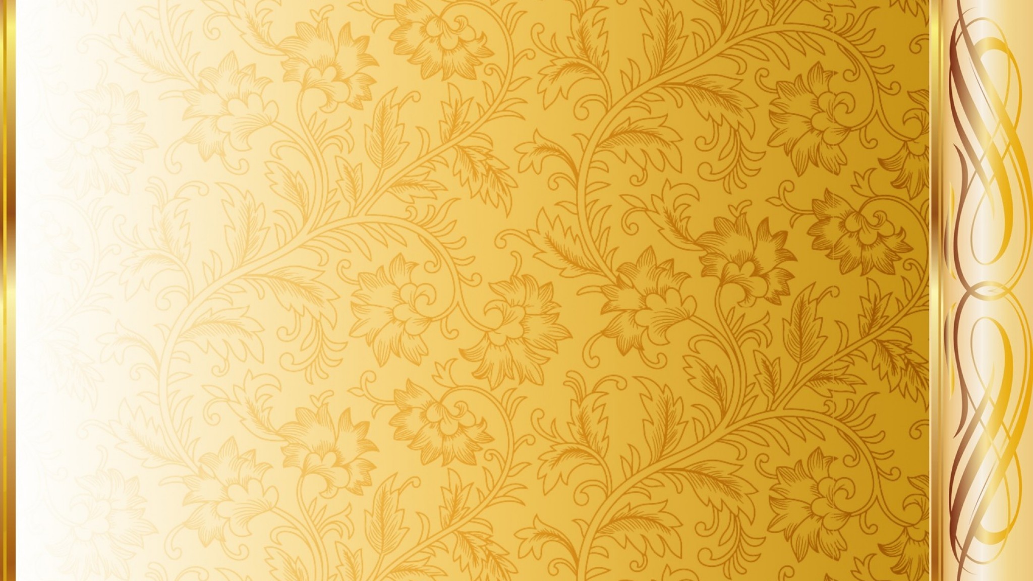 2048x1152 Gold Pattern Wide Wallpaper for Desktop px MB