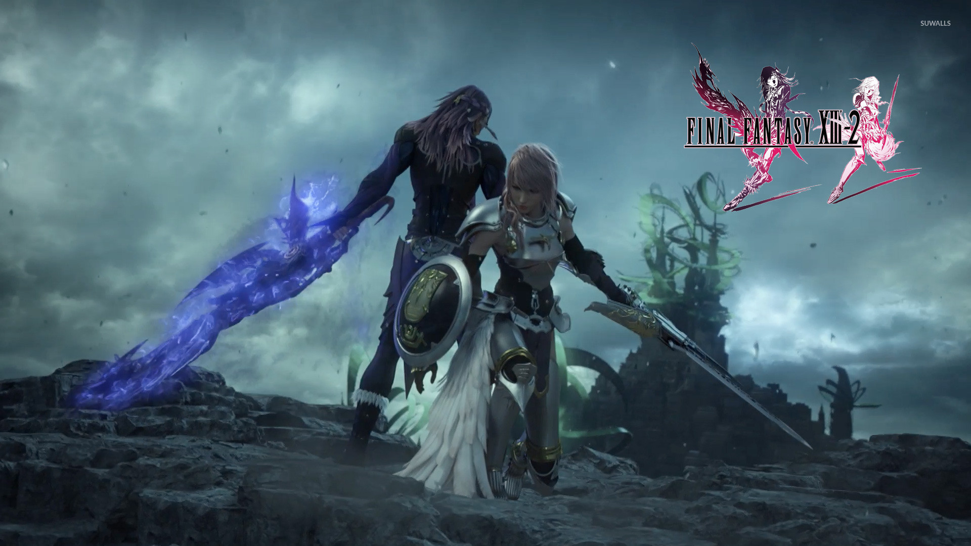 1920x1080 Lightning and Caius - Final Fantasy XIII-2 [2] wallpaper