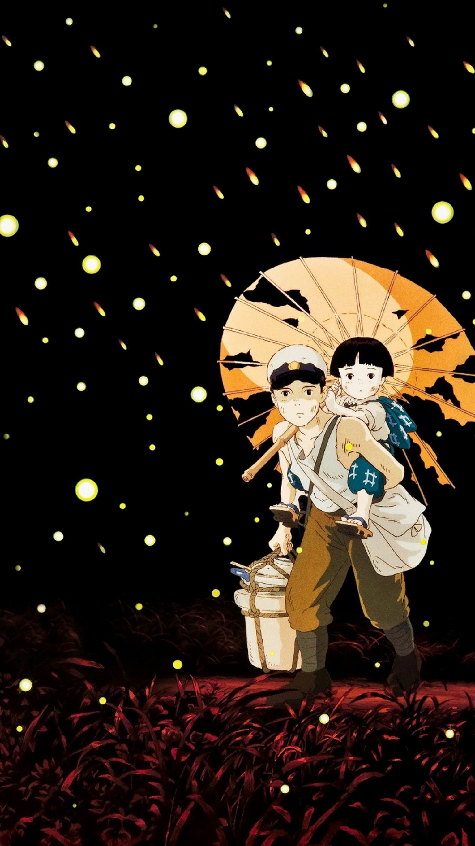 1536x2732 Grave of the Fireflies (1988) Phone Wallpaper | Moviemania