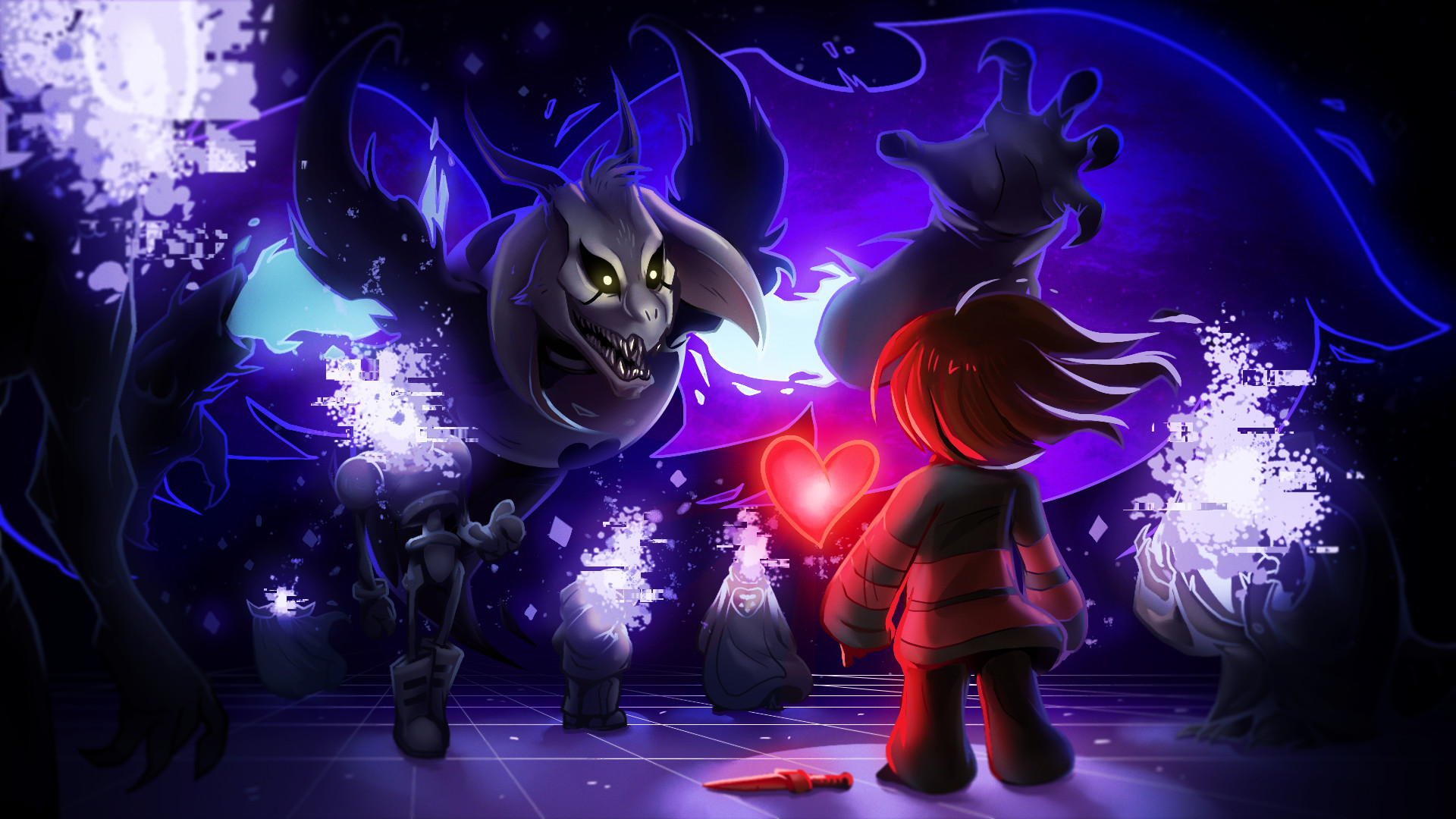 1920x1080 Undertale Wallpapers (boss battles of genocide, neutral, and pacifist  endings)