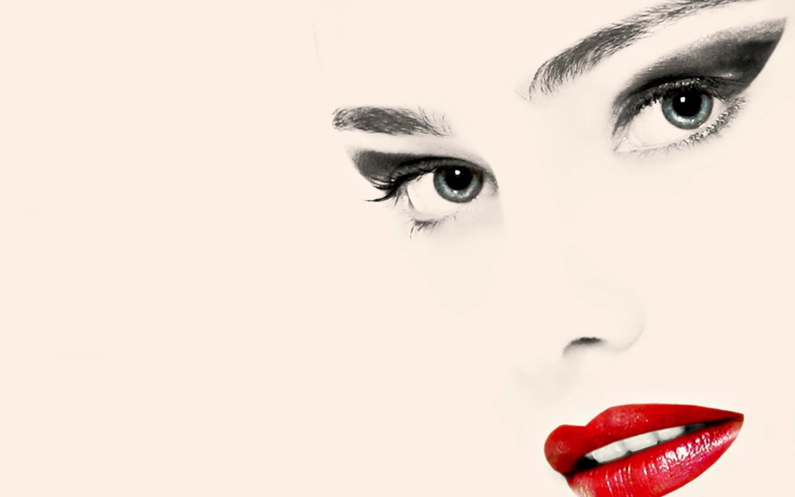 2560x1600 Red lips