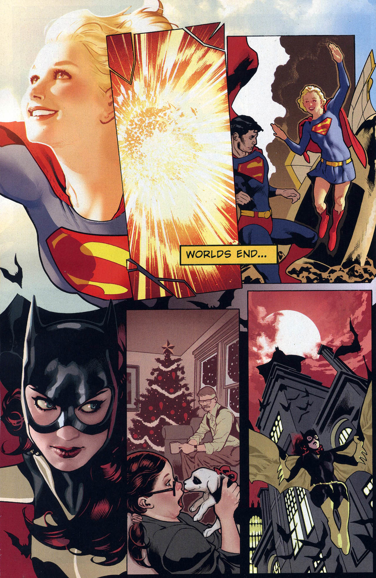 1280x1967 The Bad. Adam Hughes Batgirl/Supergirl