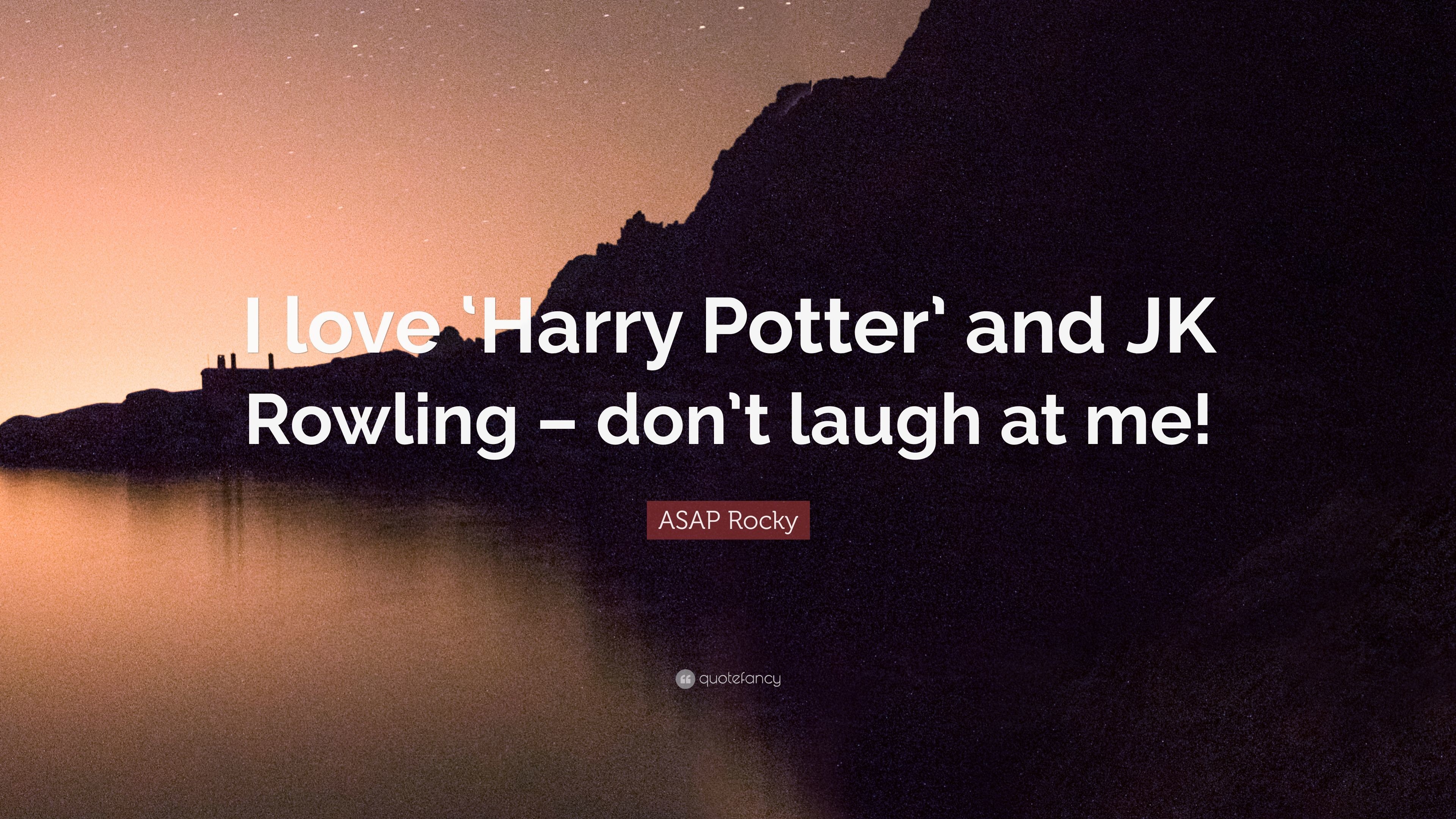3840x2160 ASAP Rocky Quote: “I love 'Harry Potter' and JK Rowling – don