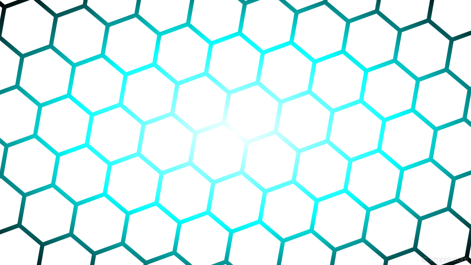 1920x1080 wallpaper glow hexagon blue gradient black white aqua cyan #ffffff #ffffff  #00ffff diagonal