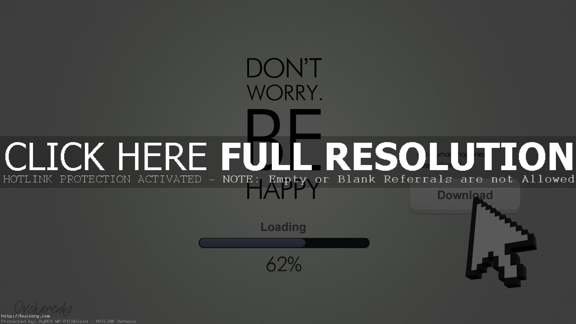 1920x1080 Happiness Quotes Dont Worry Be Happy Cool (id: 167601)